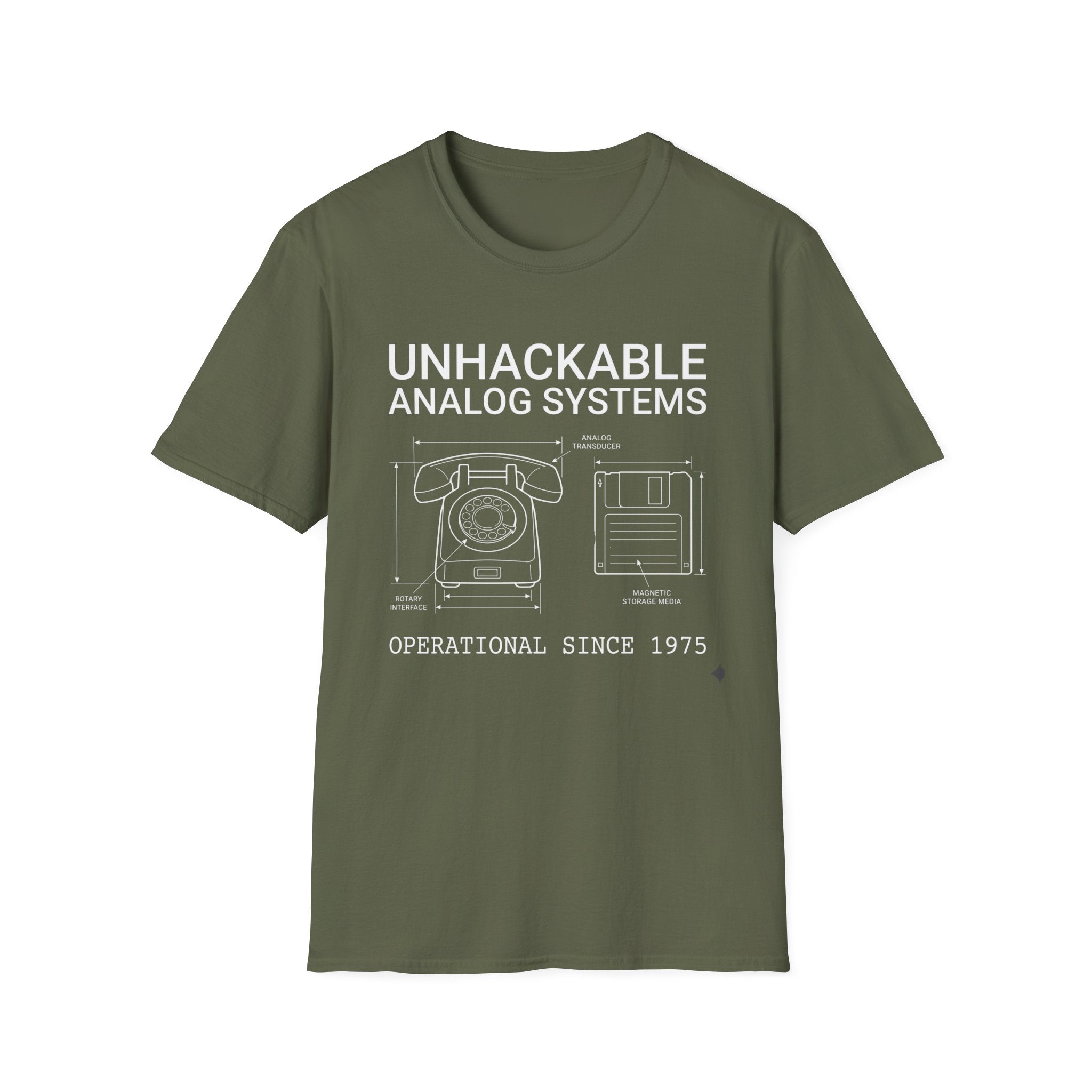 Unhackable Disk Phone T-Shirt