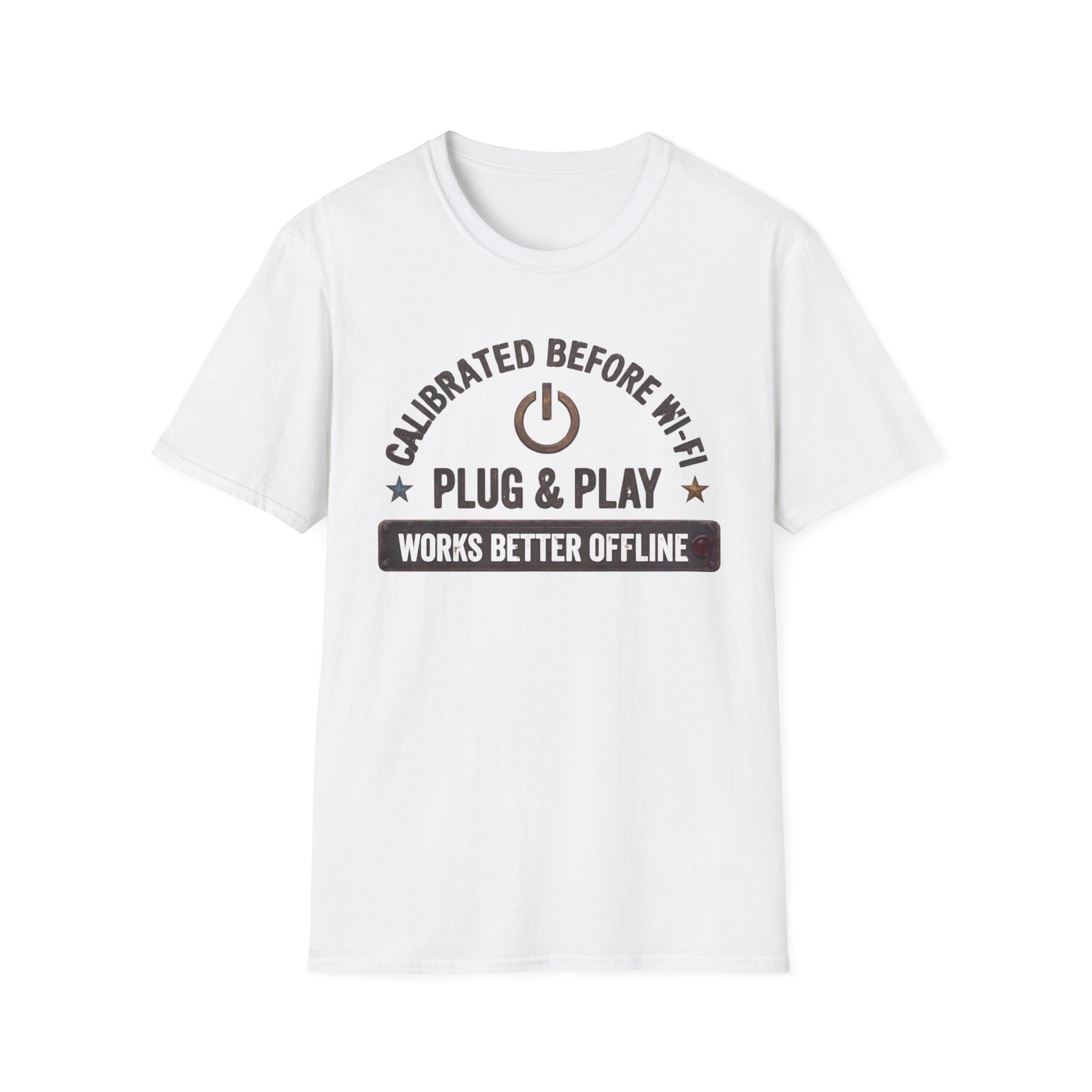 Calibrated Before Wifi Power Button T-Shirt