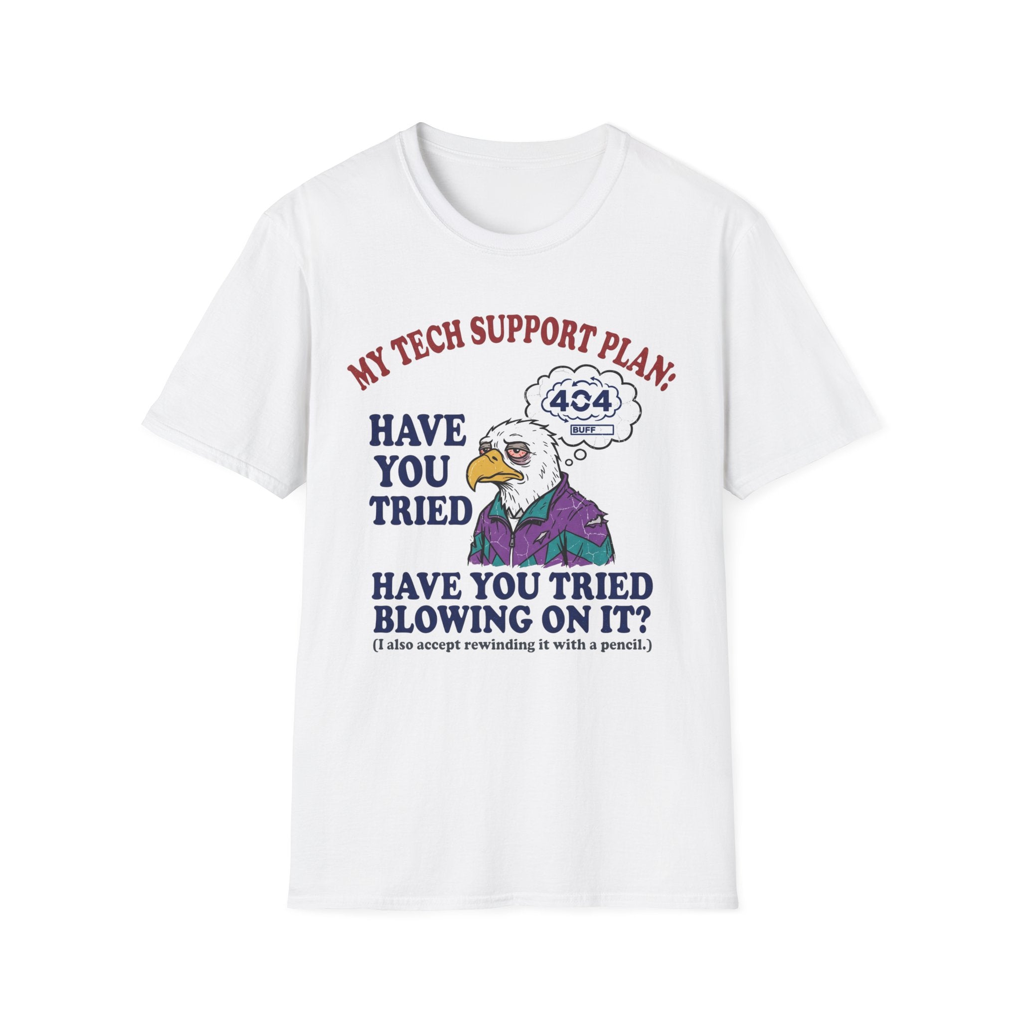 Blowing Eagle Tech Support T-Shirt