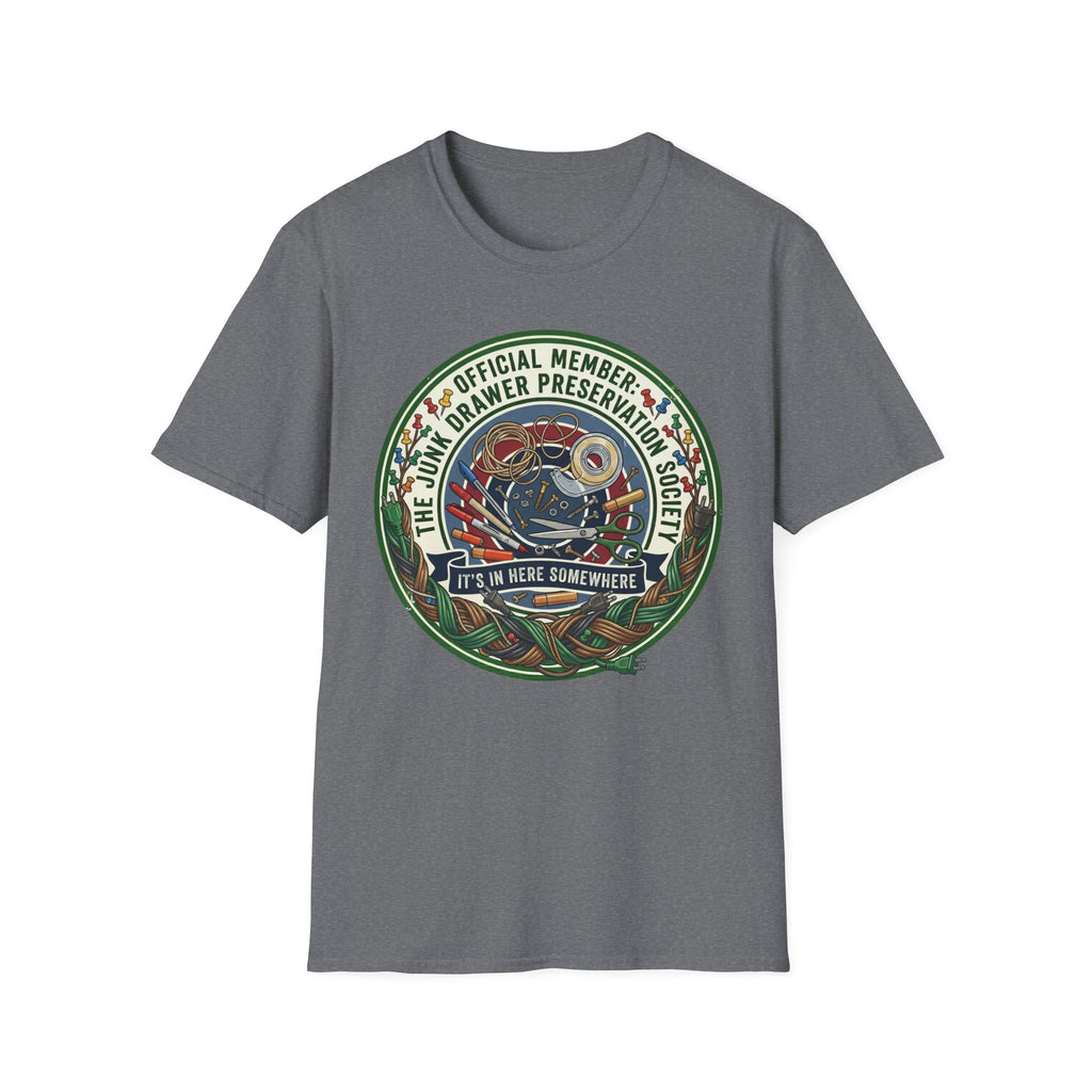 Junk Drawer Preservation Society Logo T-Shirt