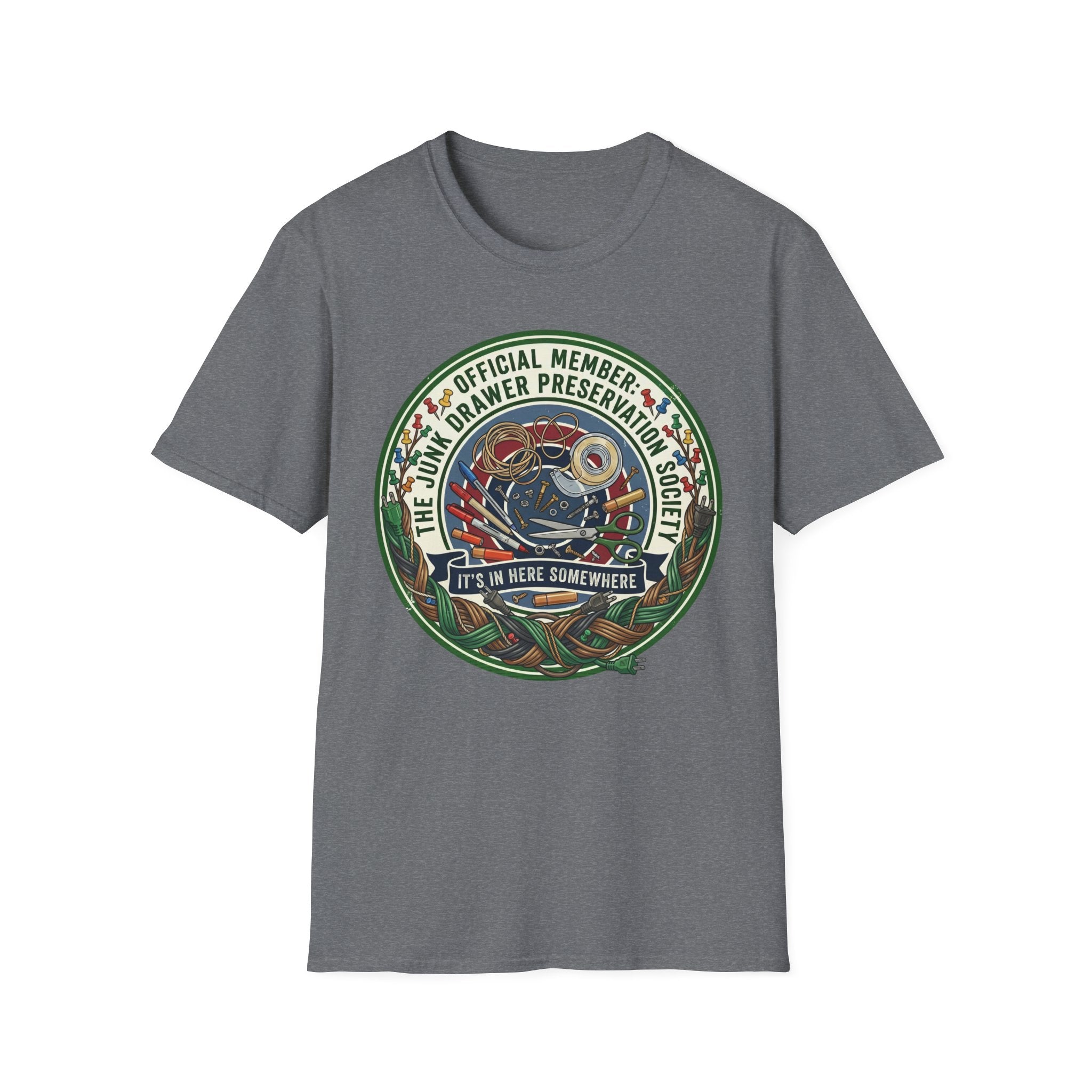 Junk Drawer Preservation Society Logo T-Shirt