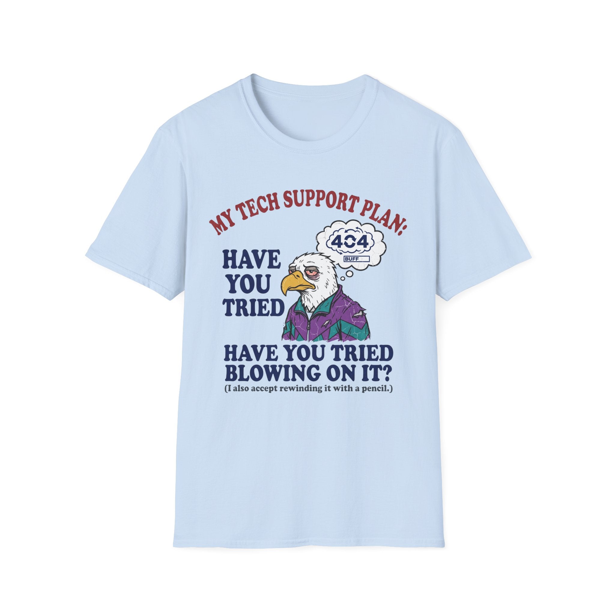 Blowing Eagle Tech Support T-Shirt