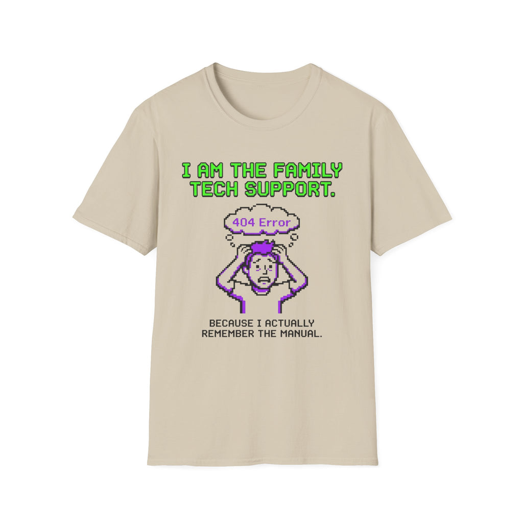 Error 404 I am the FamilyTech Support T-Shirt