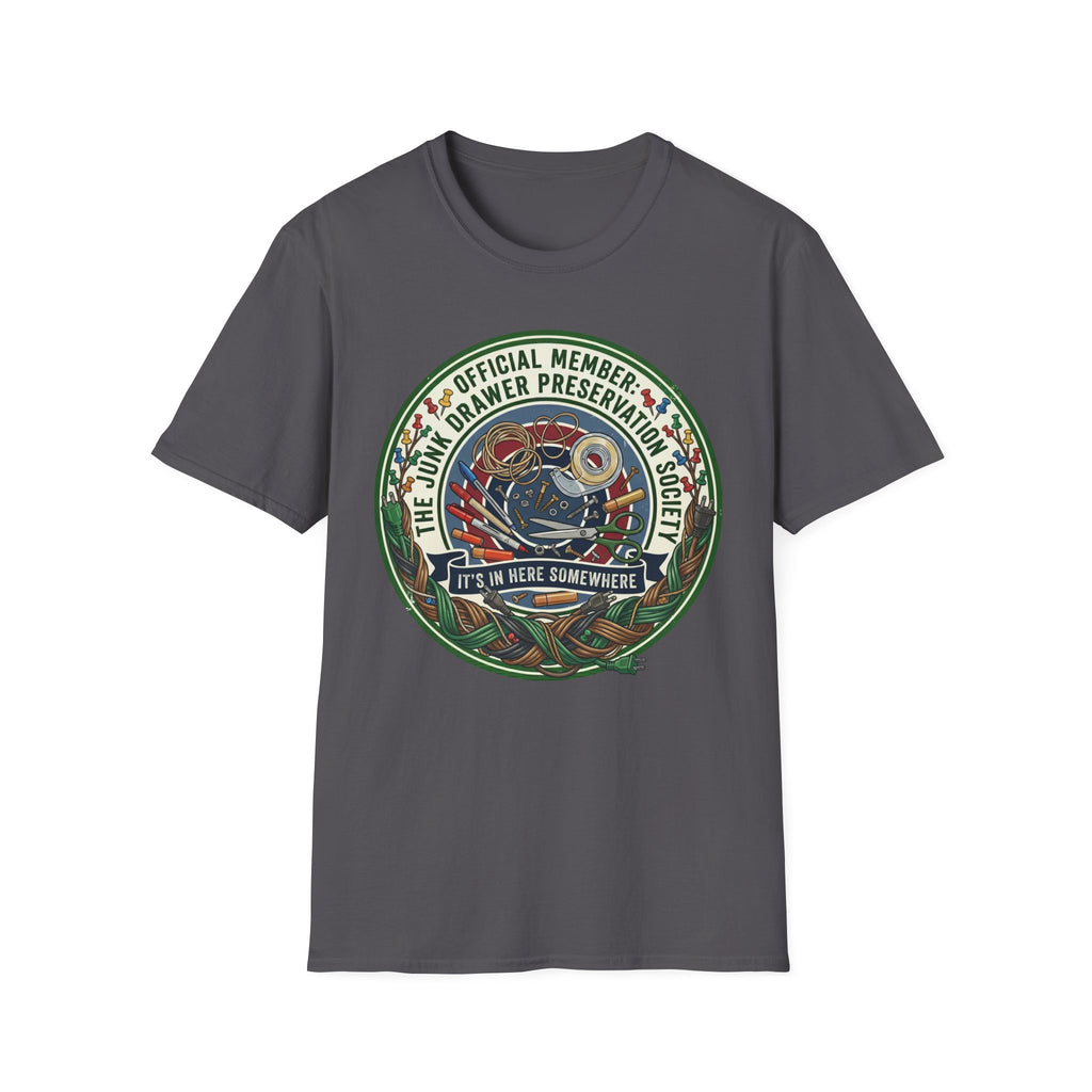Junk Drawer Preservation Society Logo T-Shirt