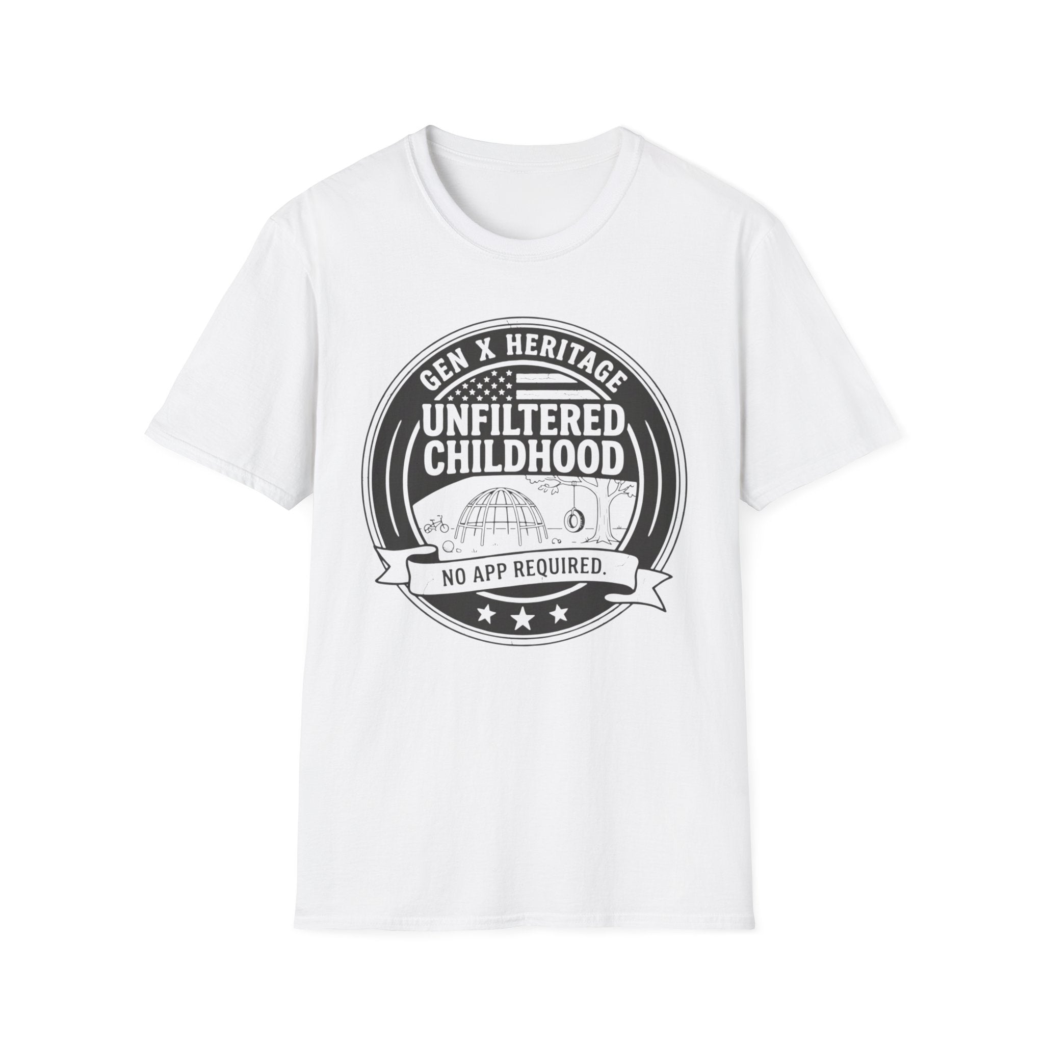Gen X Heritage Unfiltered Childhood Logo T-Shirt
