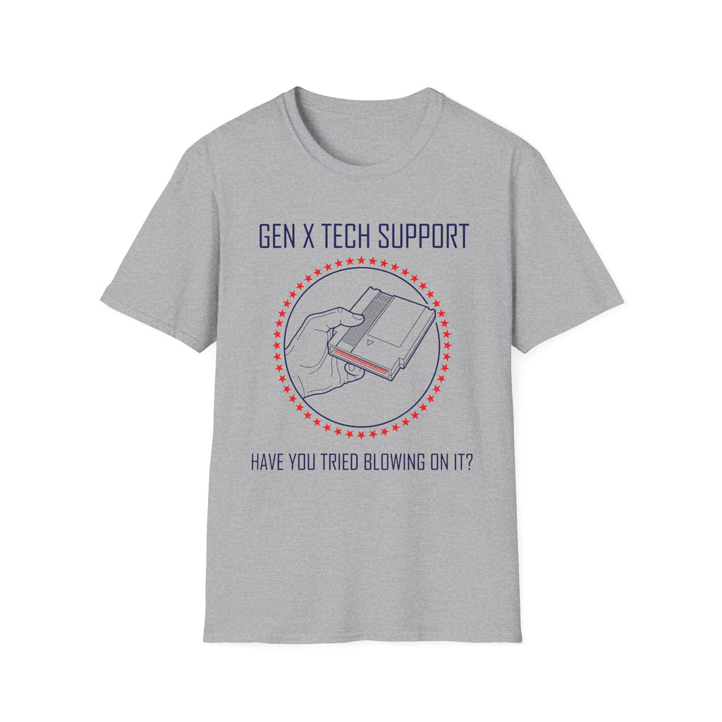 Gen X Tech Cartridge Blowing  T-Shirt