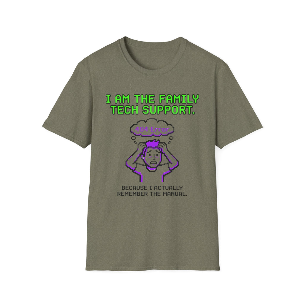 Error 404 I am the FamilyTech Support T-Shirt