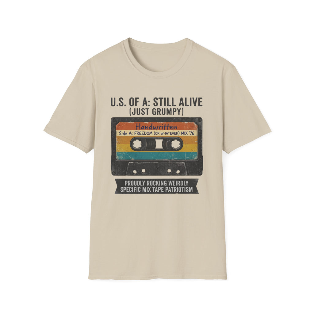 U.S Of A: Still Alive Just Grumpy  CassetteT-Shirt