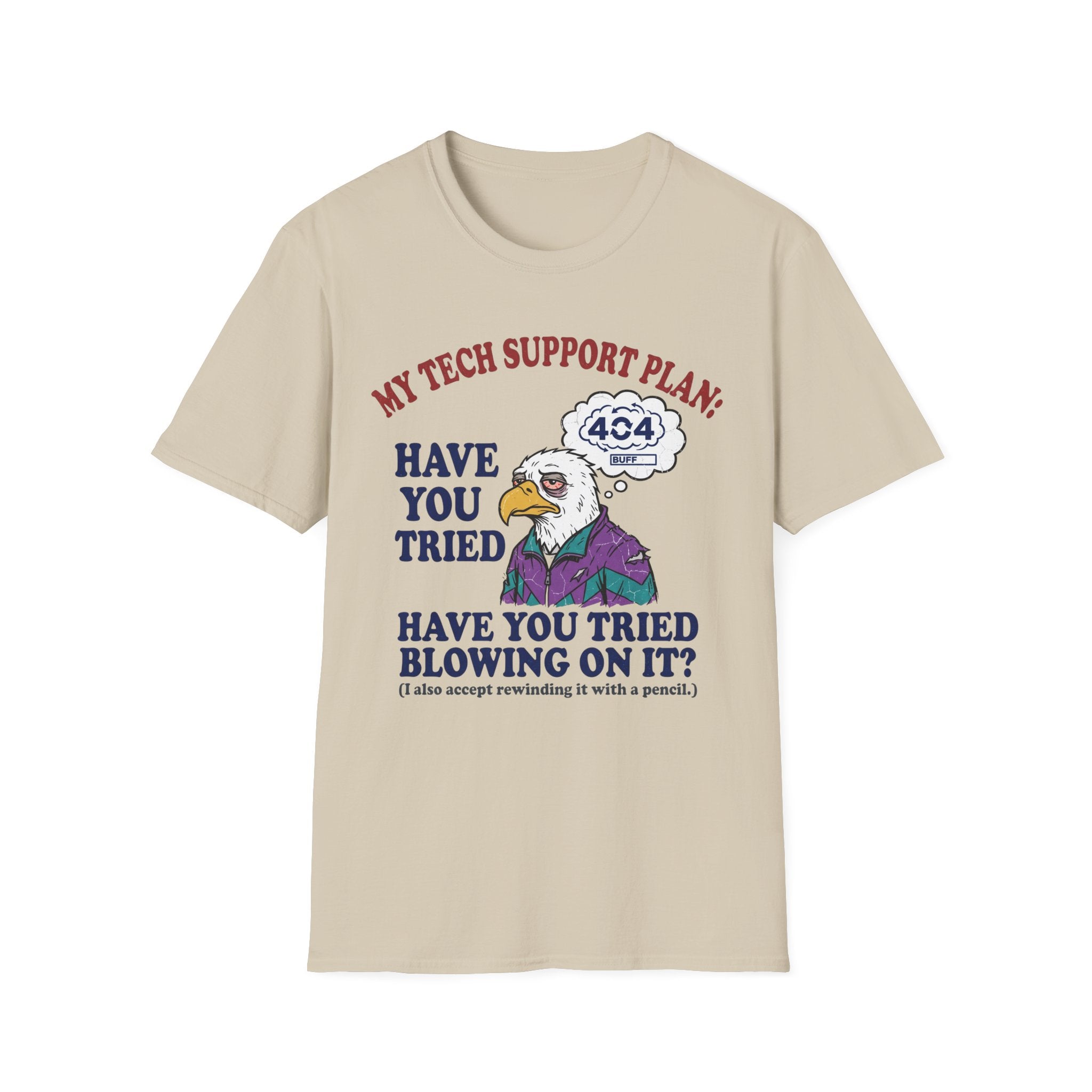 Blowing Eagle Tech Support T-Shirt