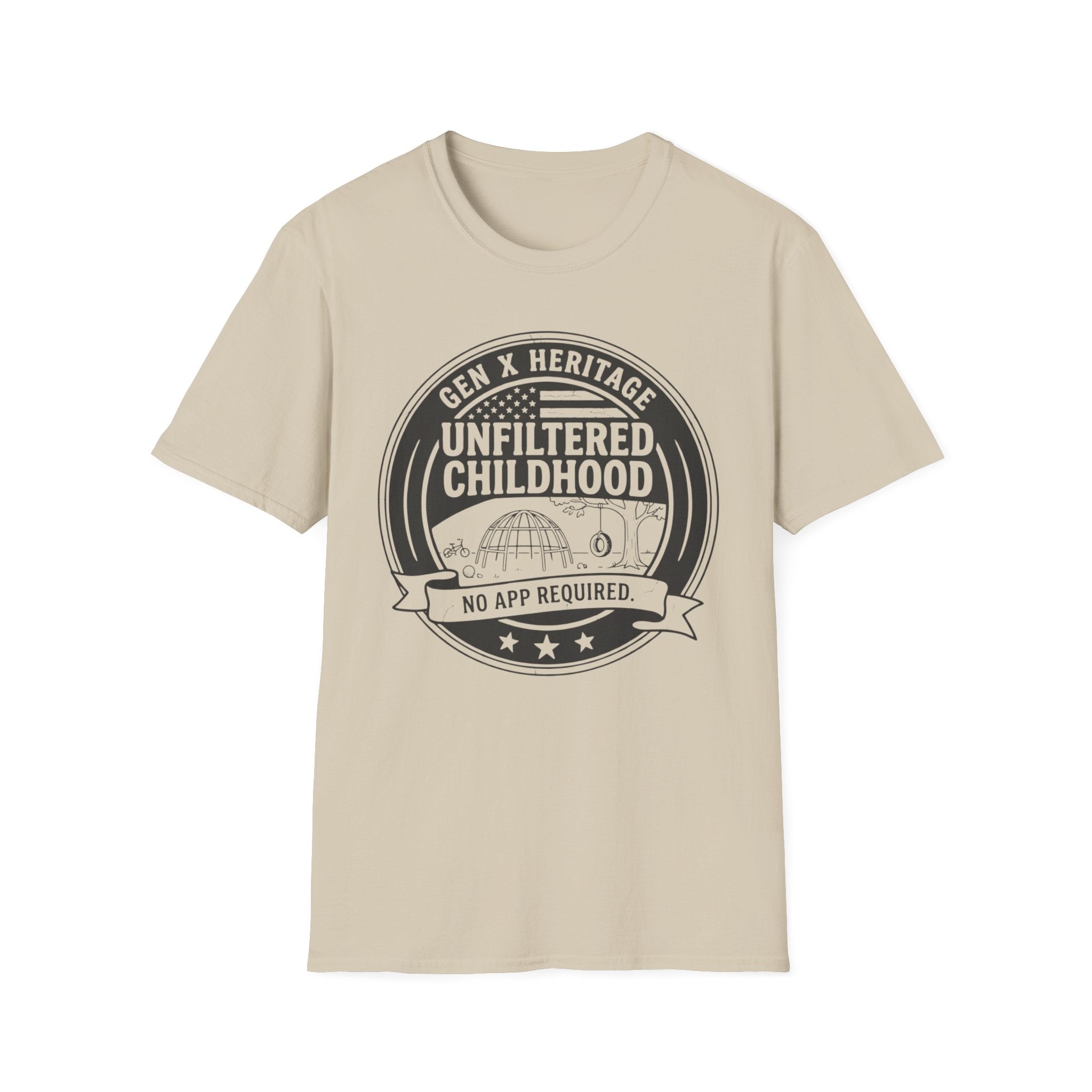 Gen X Heritage Unfiltered Childhood Logo T-Shirt
