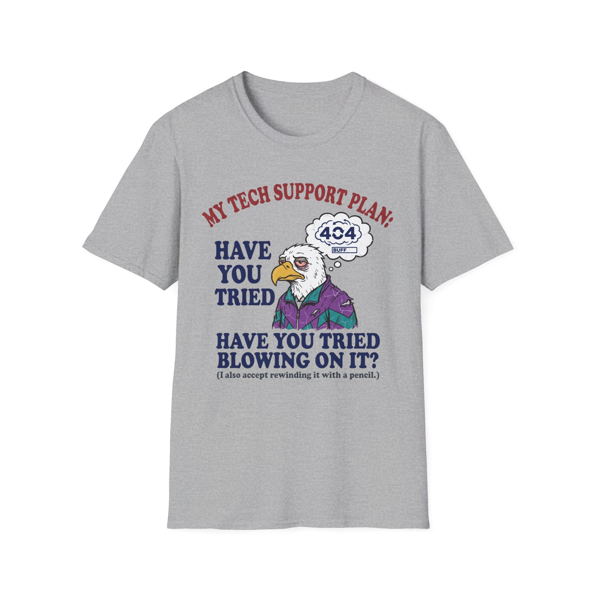 Blowing Eagle Tech Support T-Shirt