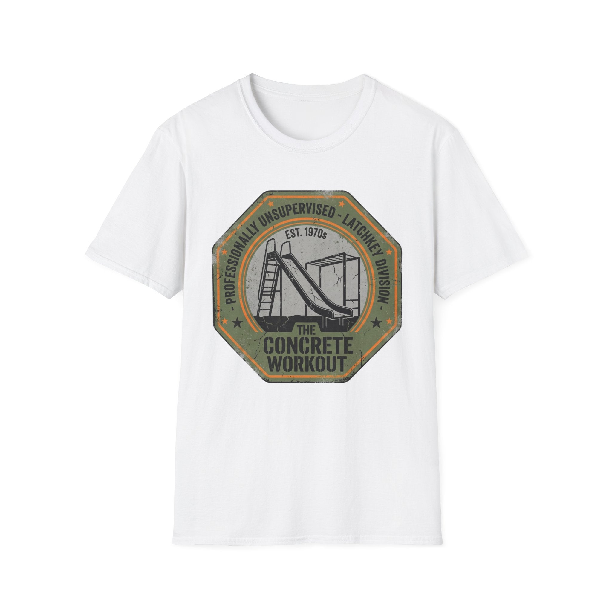 Professionally Unsupervised Concrete Workout T-Shirt