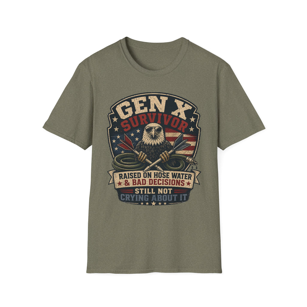 Raised On Hose Water and Bad Decisions Eagle T-Shirt