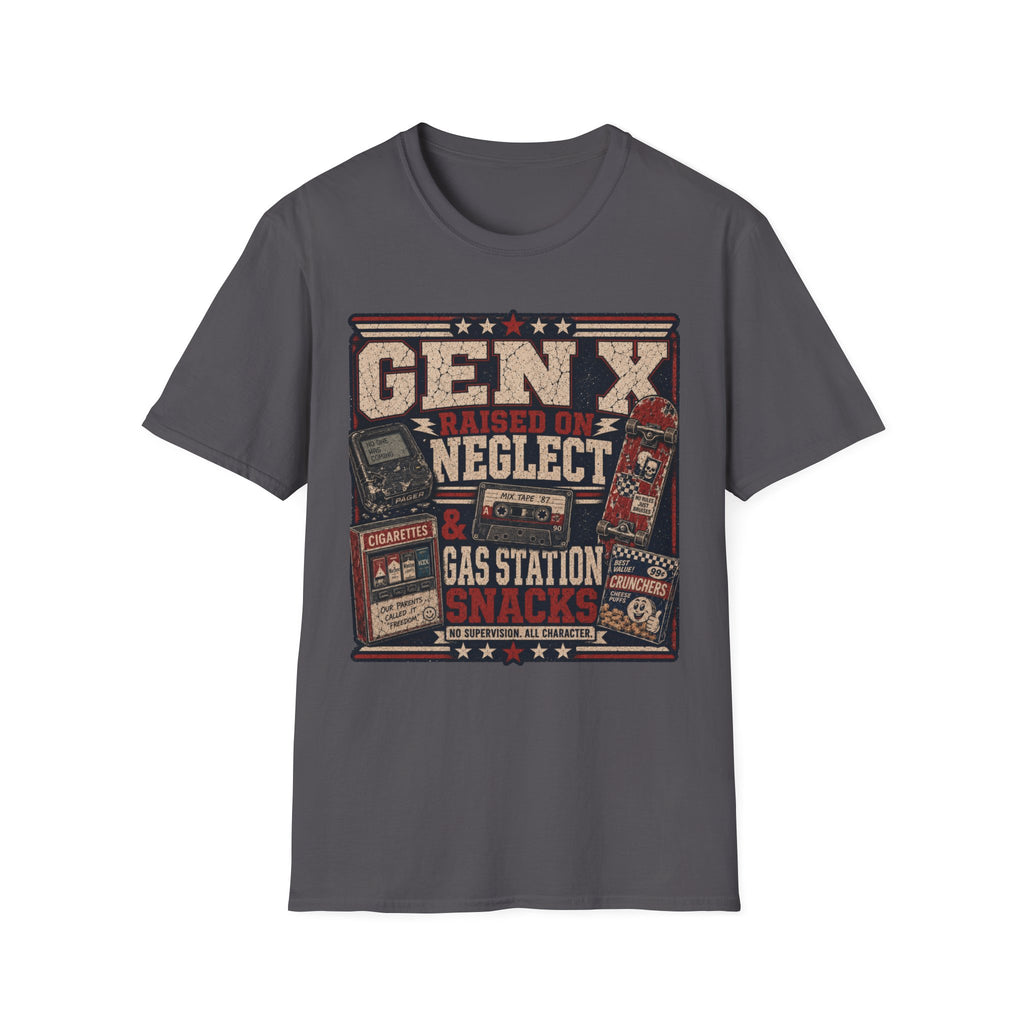 Raised on Neglect and Gas Station Snacks T-Shirt