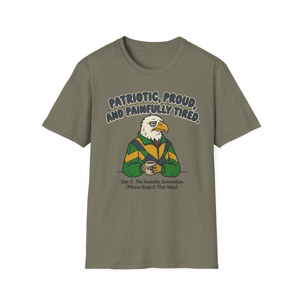 Patriotic Proud and Painfully Tired T-Shirt