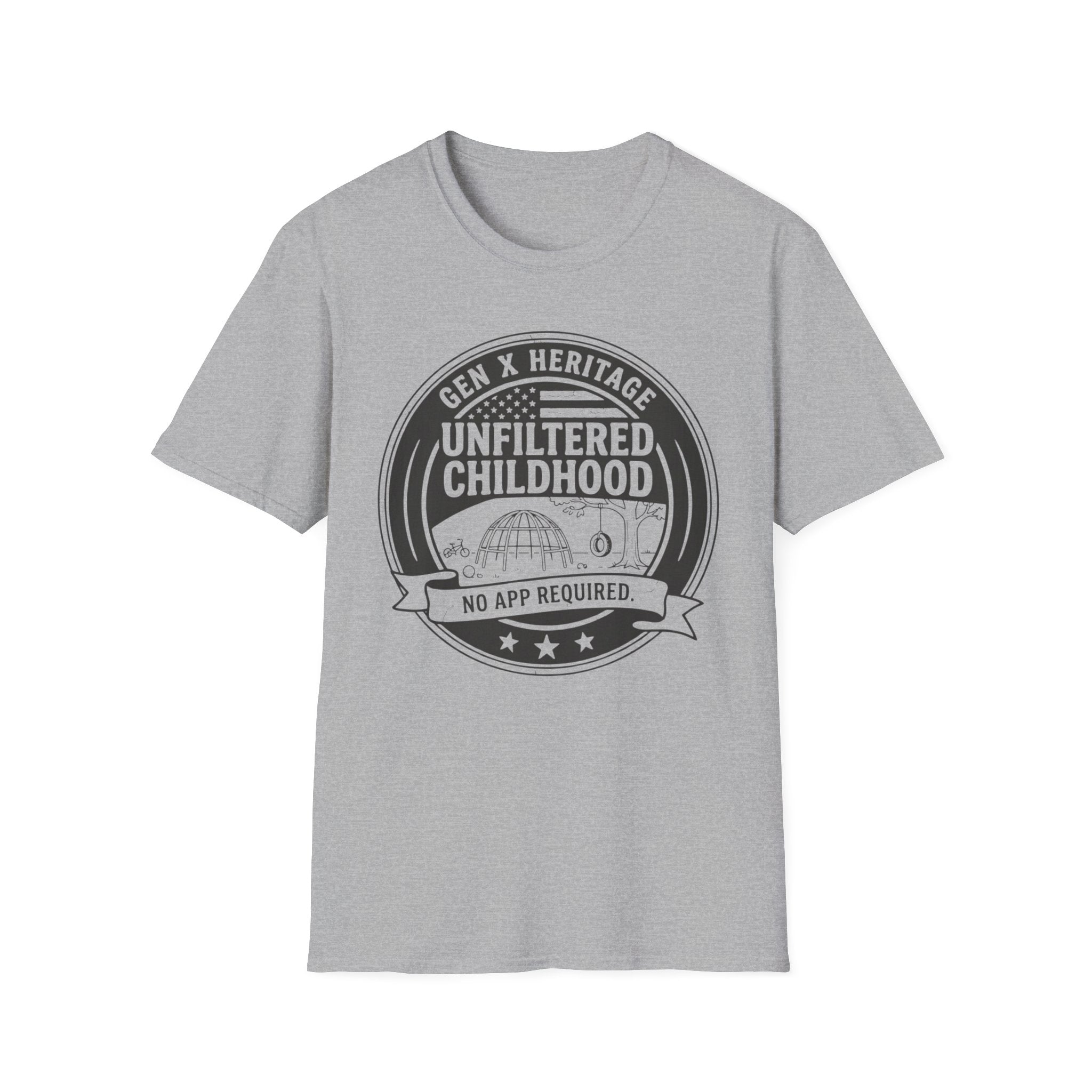 Gen X Heritage Unfiltered Childhood Logo T-Shirt