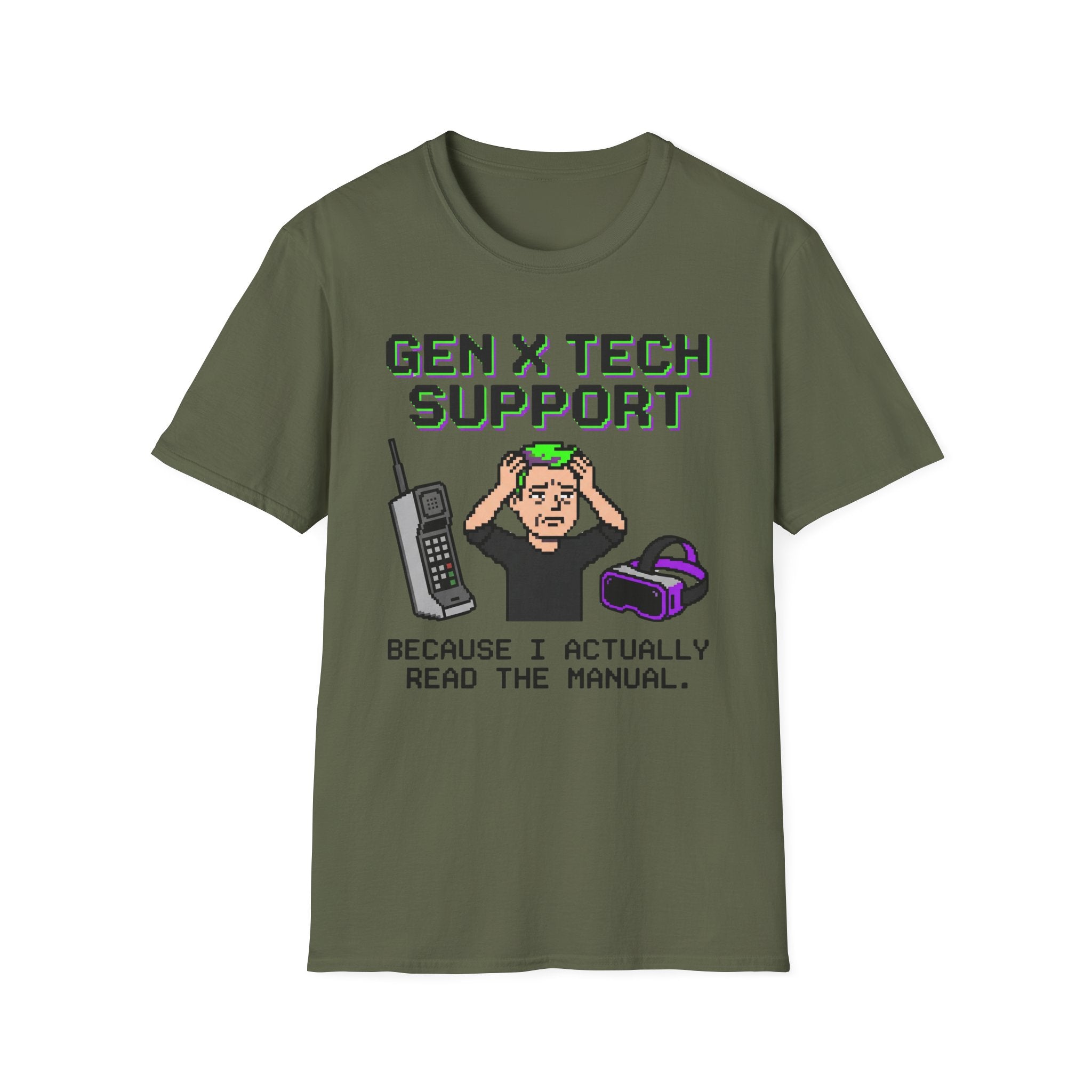 Error 404 I Am the Family Tech Support VR and Mobile T-Shirt