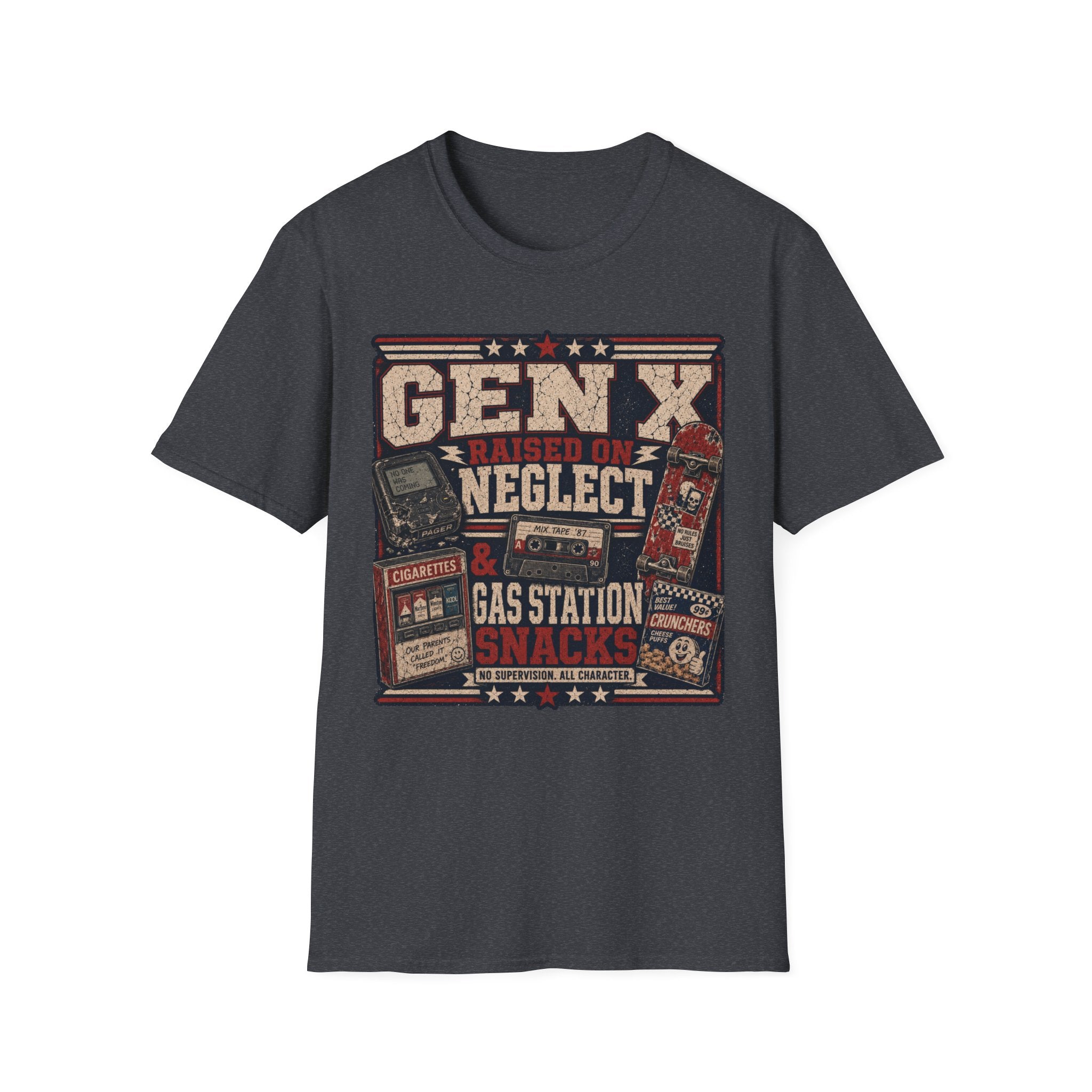 Raised on Neglect and Gas Station Snacks T-Shirt