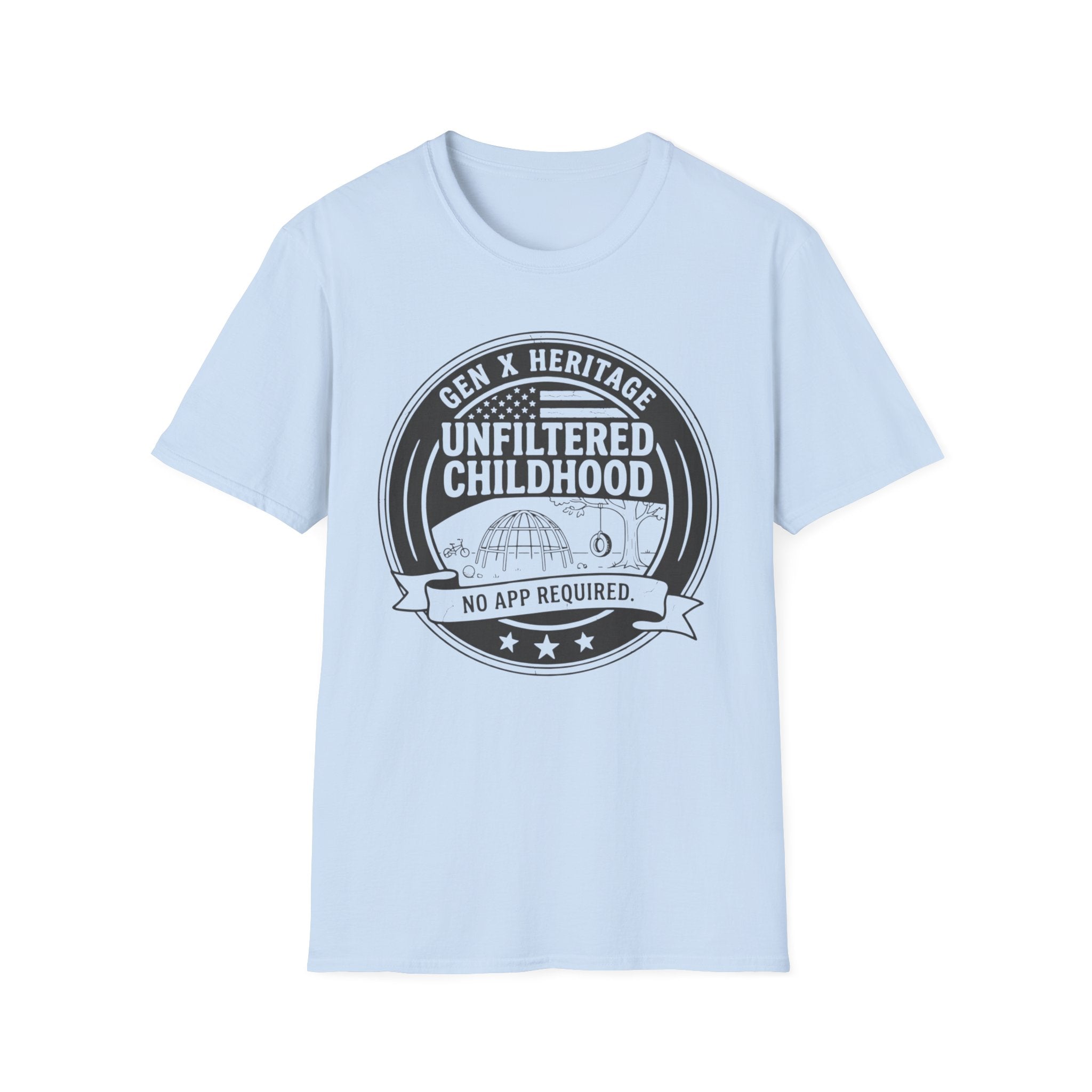 Gen X Heritage Unfiltered Childhood Logo T-Shirt