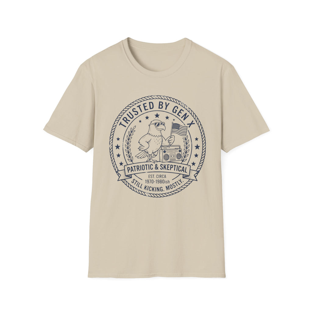 Trusted By GenX Patriotic and Skeptical T-Shirt