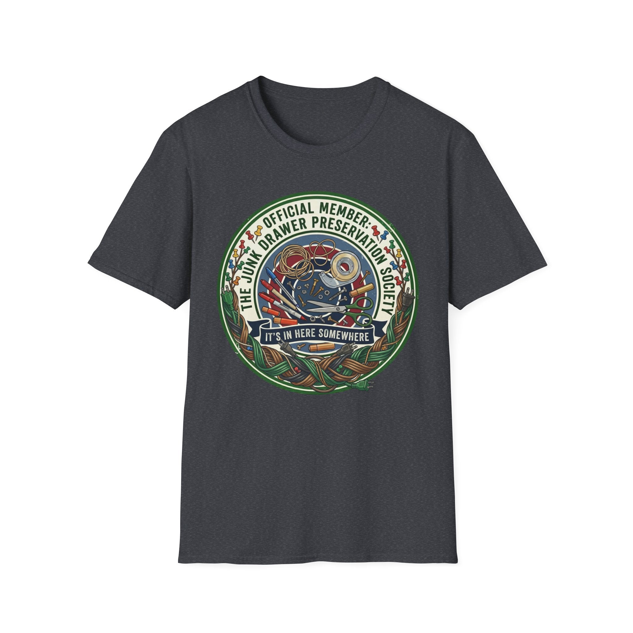 Junk Drawer Preservation Society Logo T-Shirt