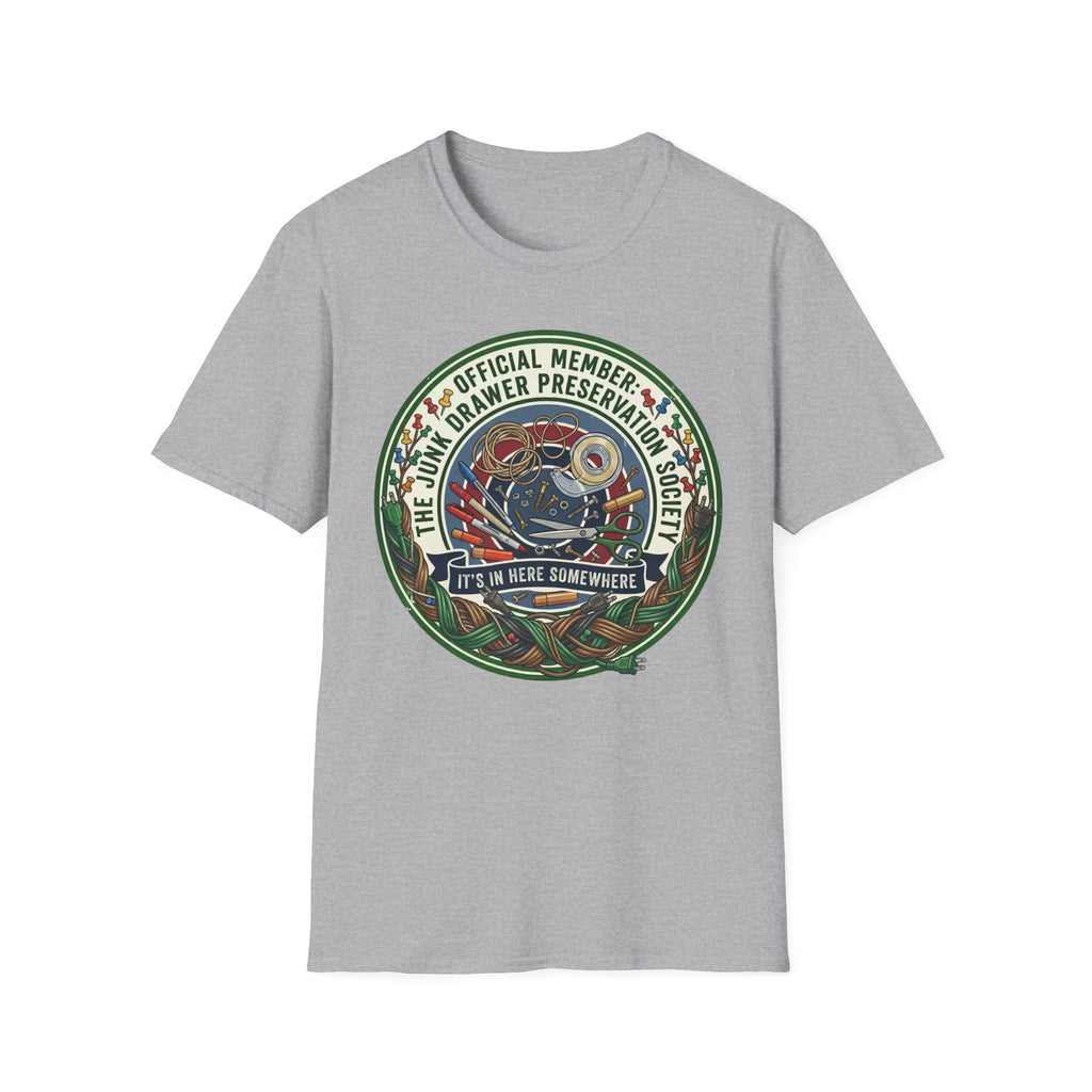 Junk Drawer Preservation Society Logo T-Shirt