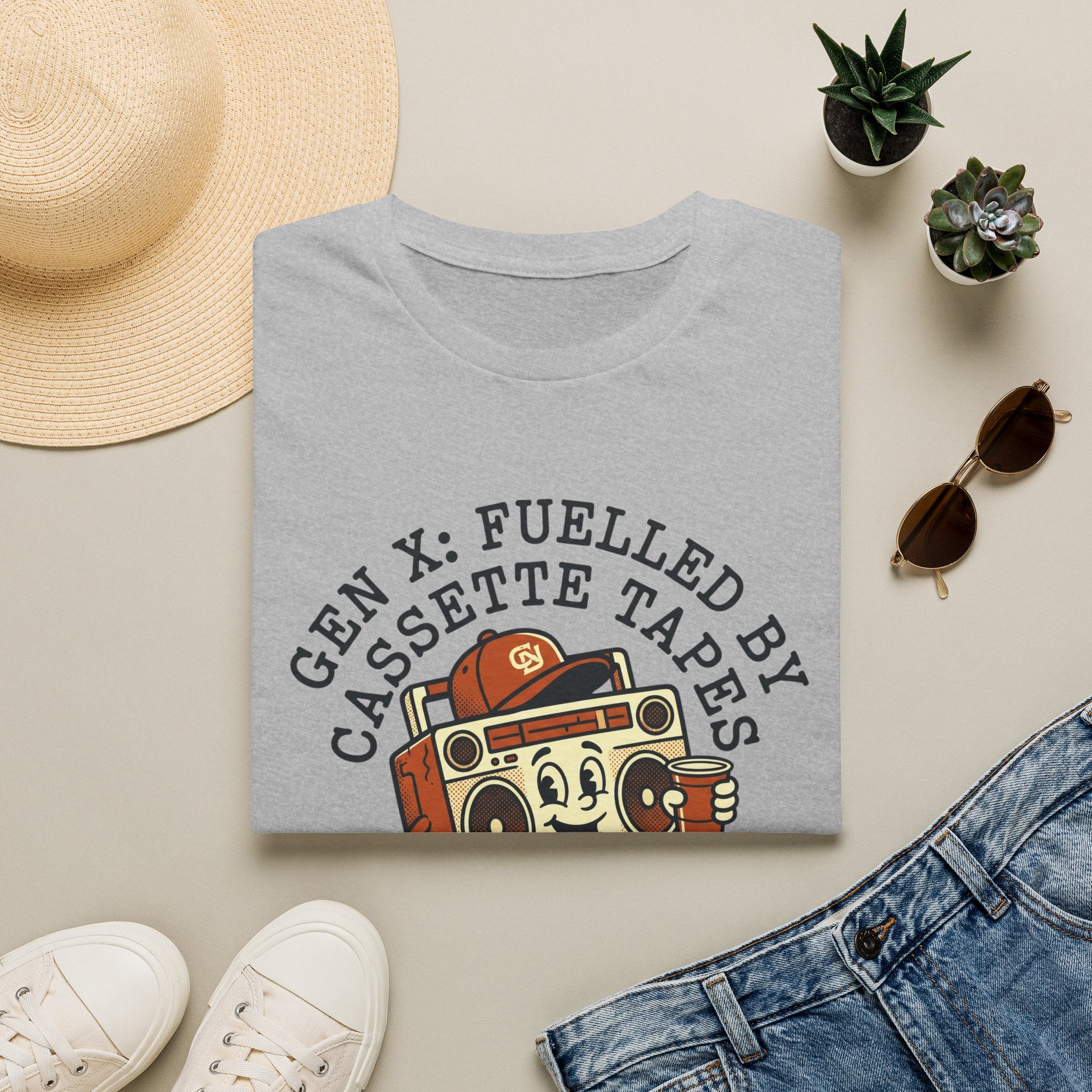 Gen X_ Fueled by Cassette Tapes T-Shirt