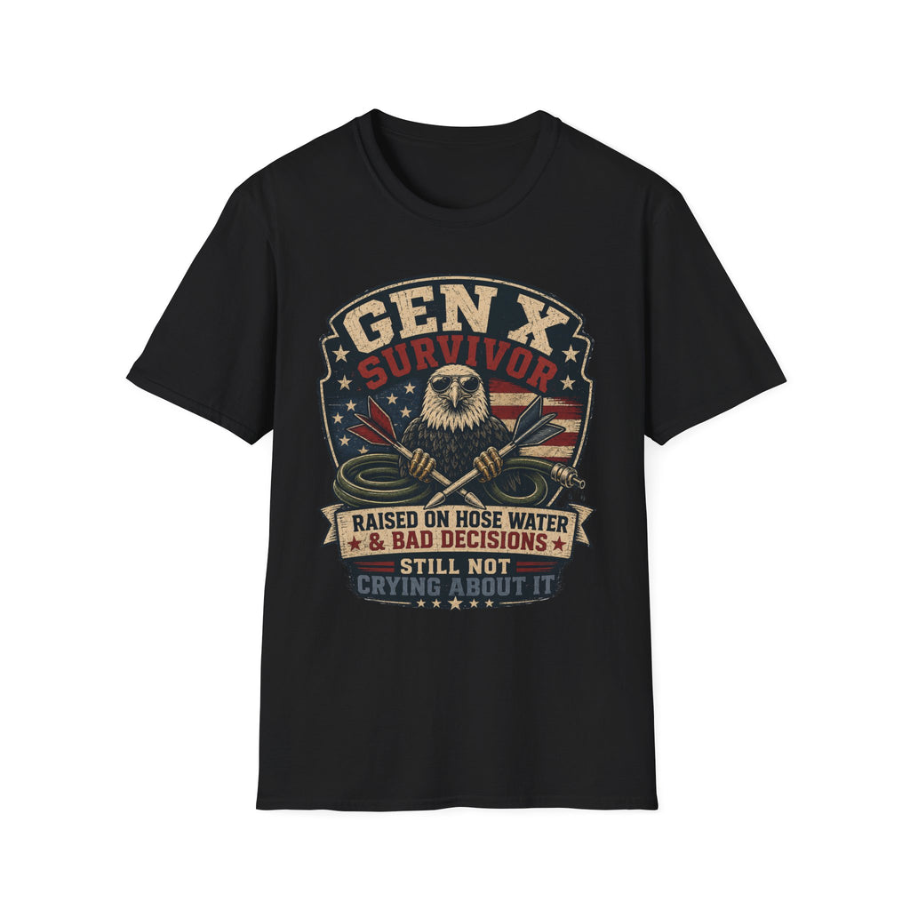 Raised On Hose Water and Bad Decisions Eagle T-Shirt