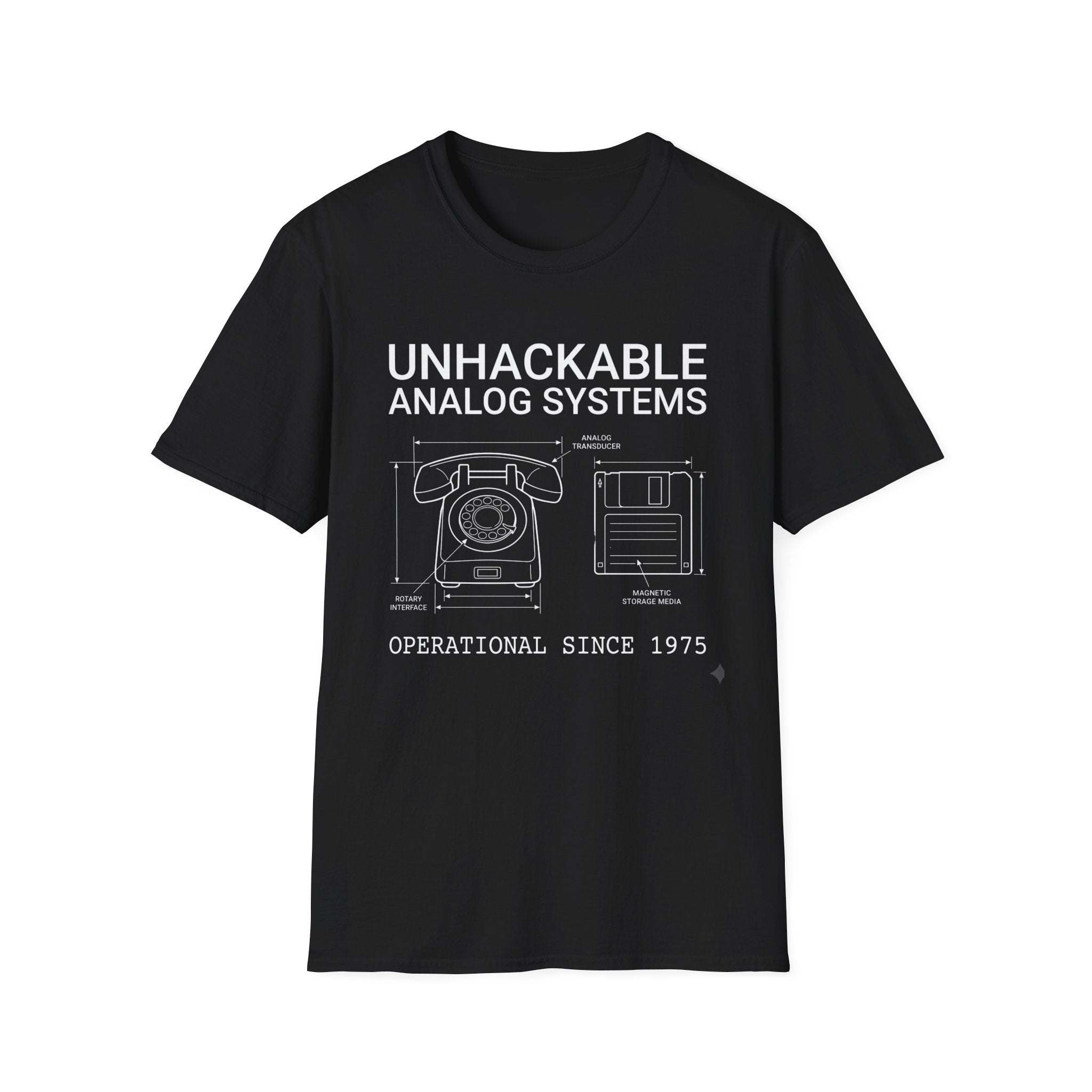 Unhackable Disk Phone T-Shirt