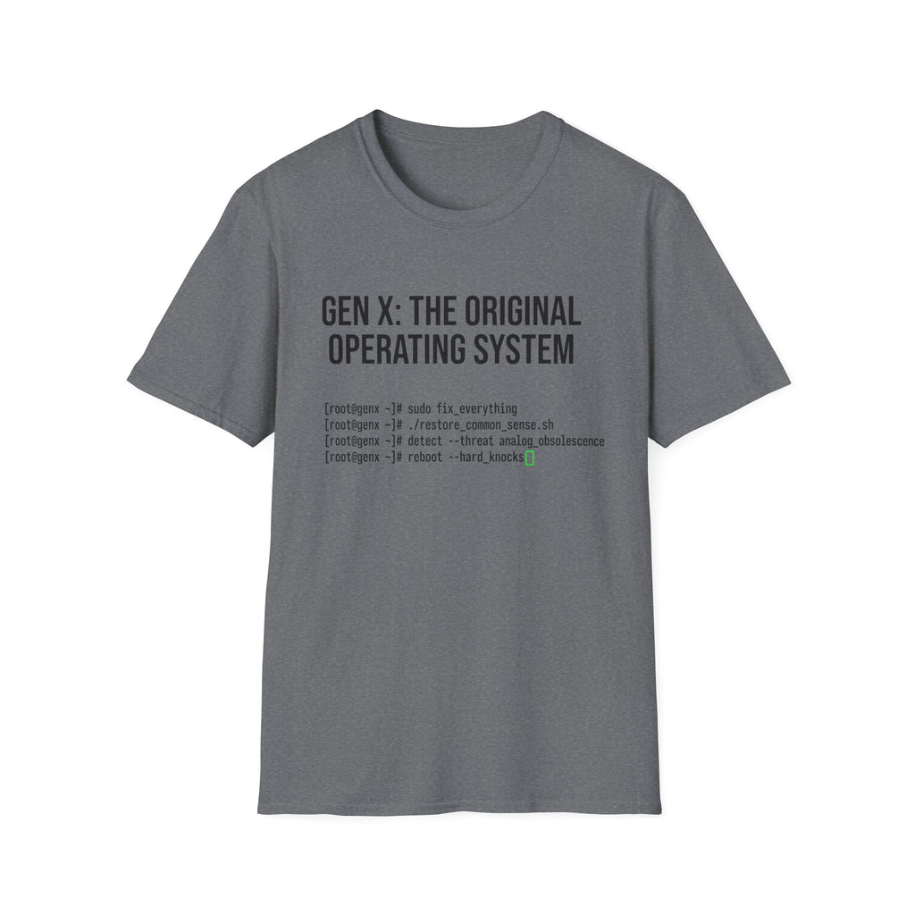 Gen X Original Operating System data T-Shirt