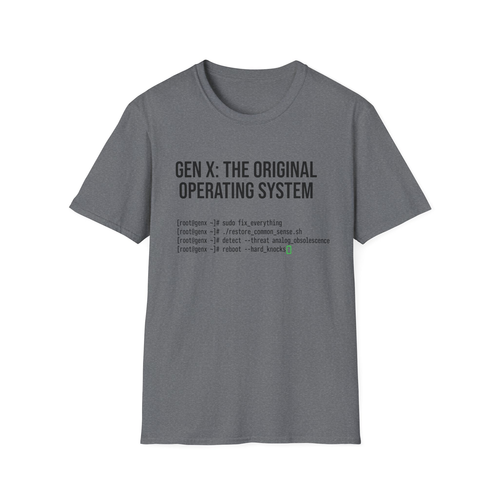 Gen X Original Operating System data T-Shirt