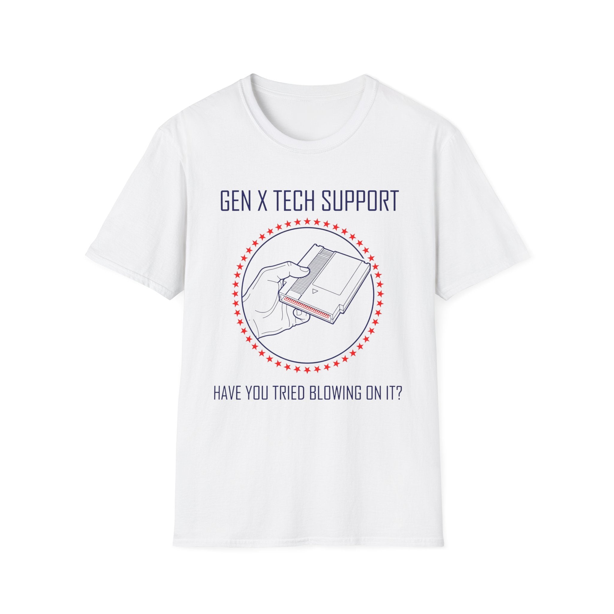 Gen X Tech Cartridge Blowing  T-Shirt