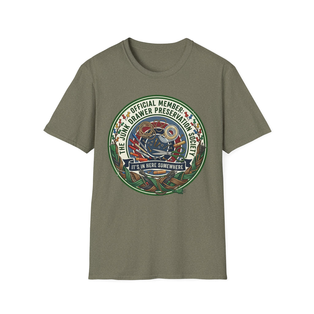 Junk Drawer Preservation Society Logo T-Shirt