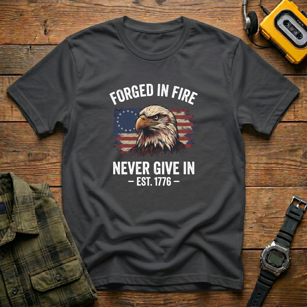 Forged in Fire Never Give In T-Shirt