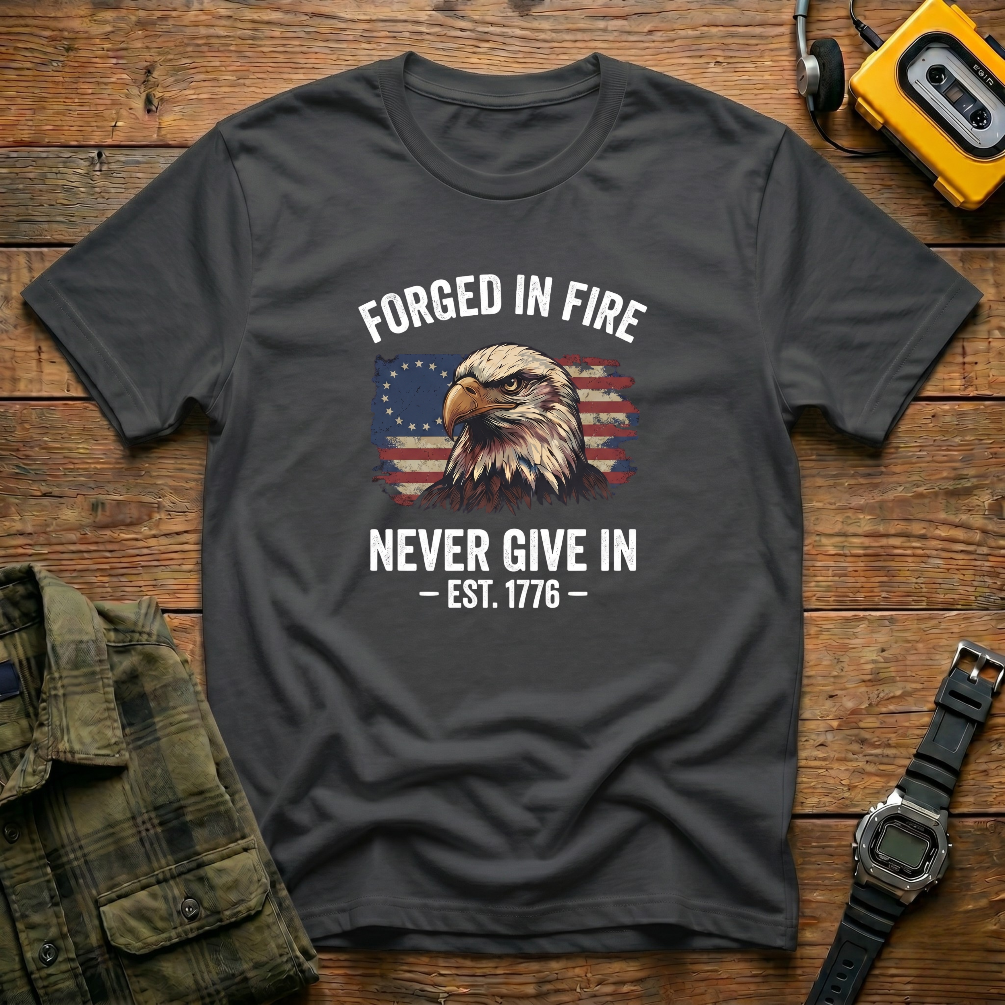 Forged in Fire Never Give In T-Shirt