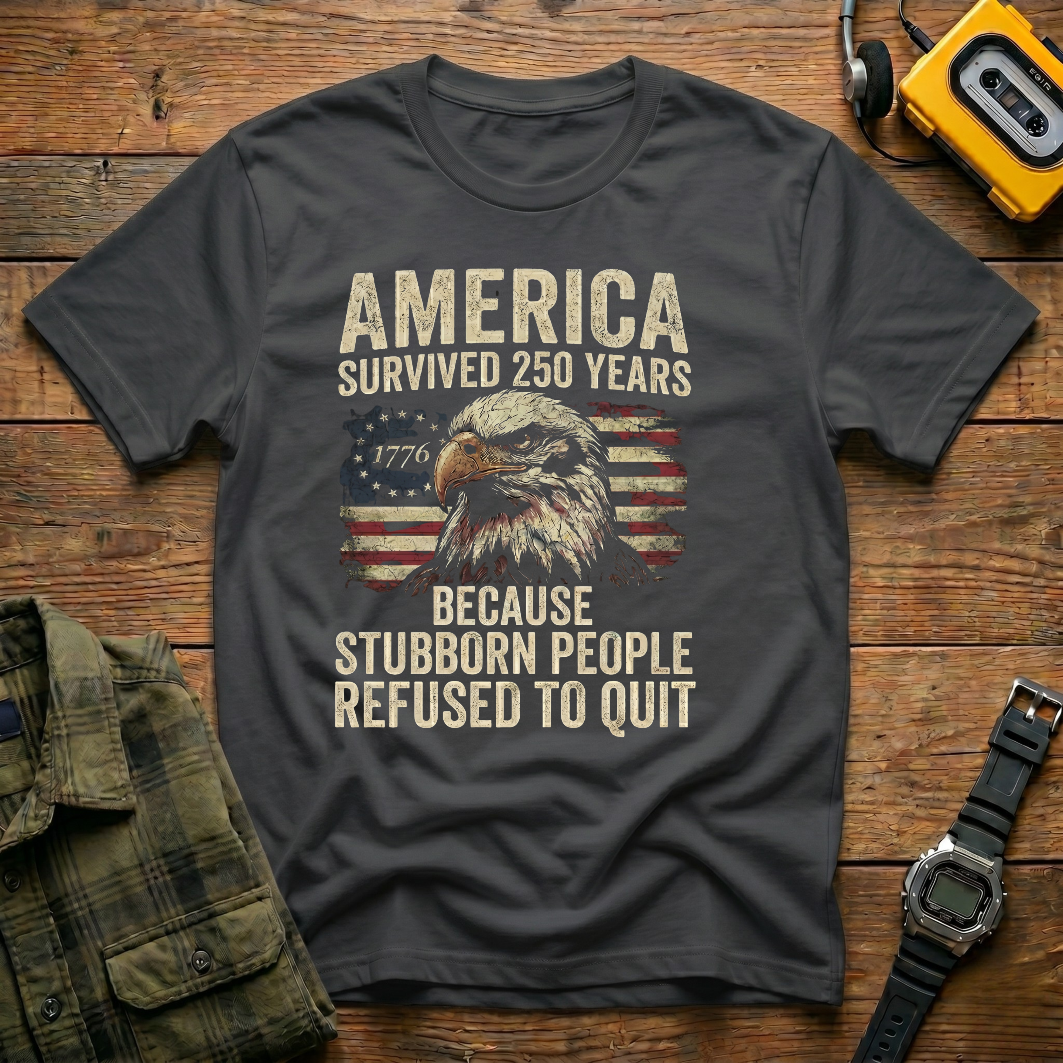 America Refused to Quit Flag T-Shirt