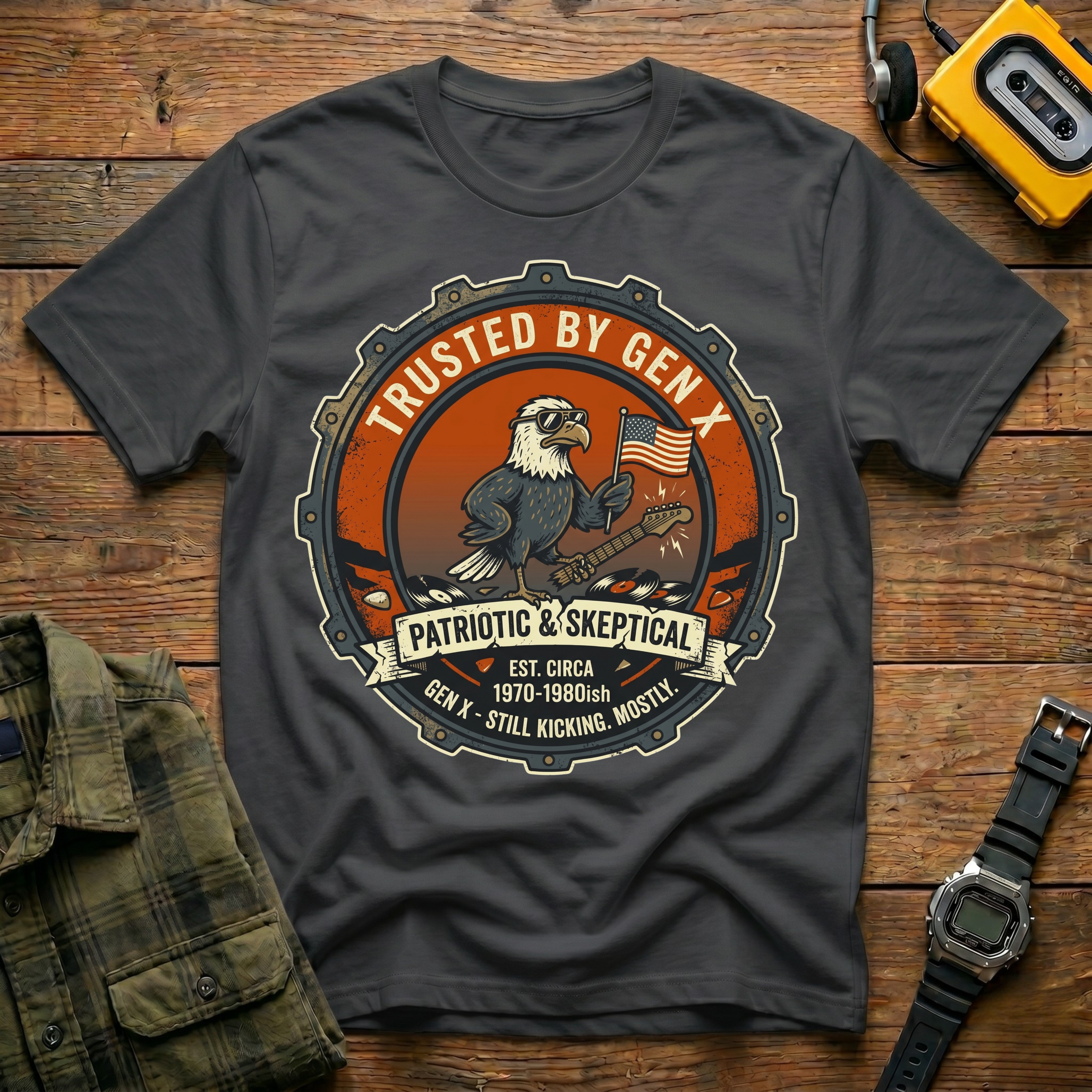 Trusted by Gen X Automotive Badge T-Shirt