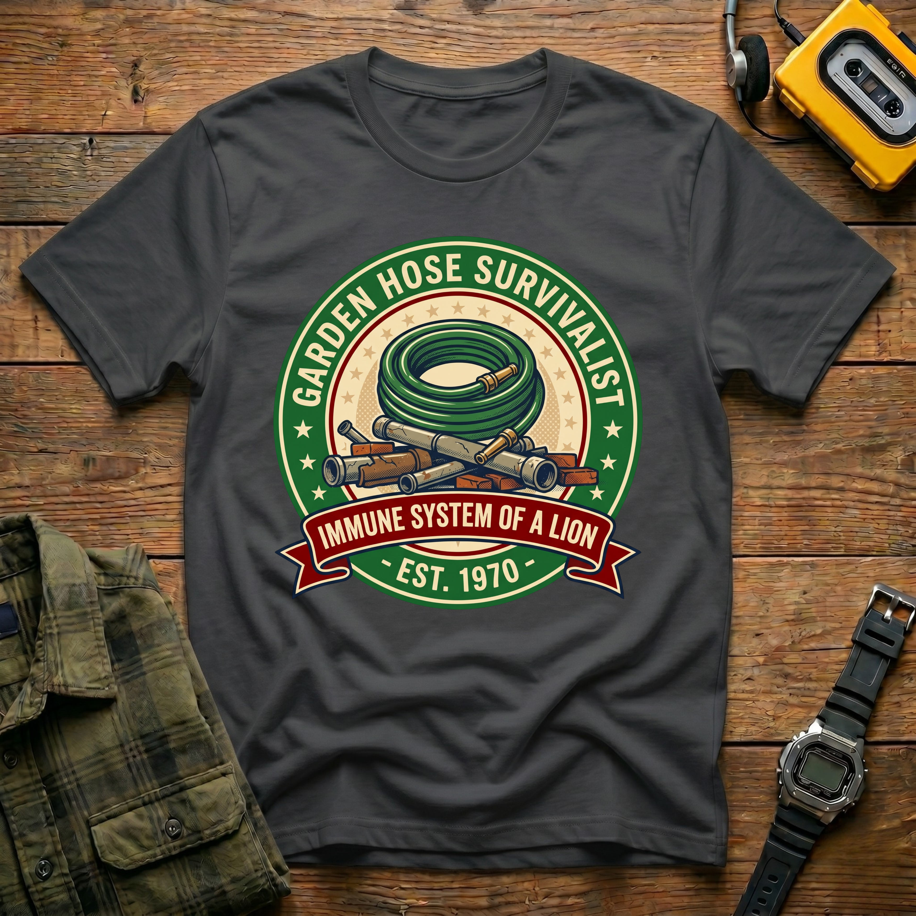 Garden Hose Survivalist Logo T-Shirt