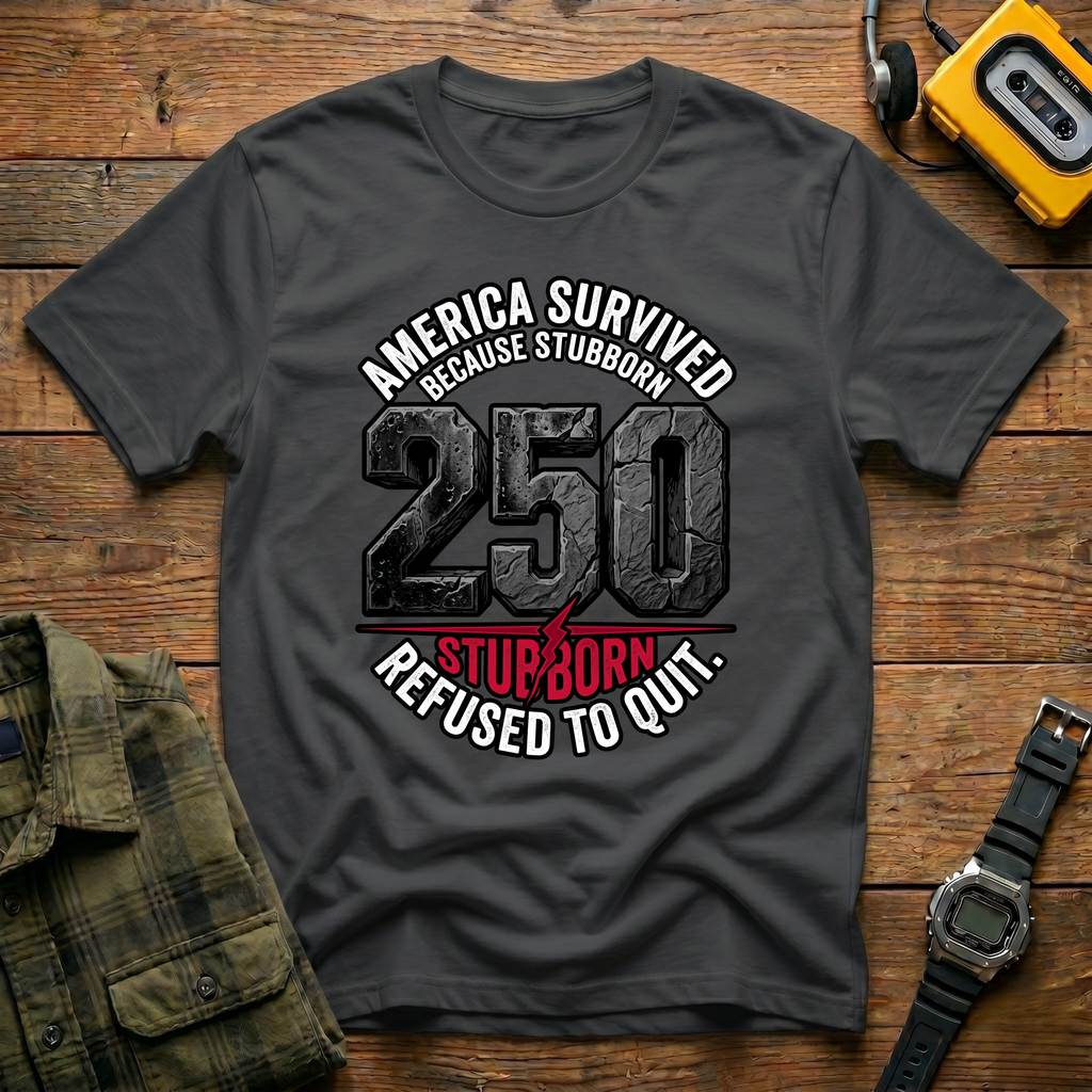 America Survived 250 Block T-Shirt