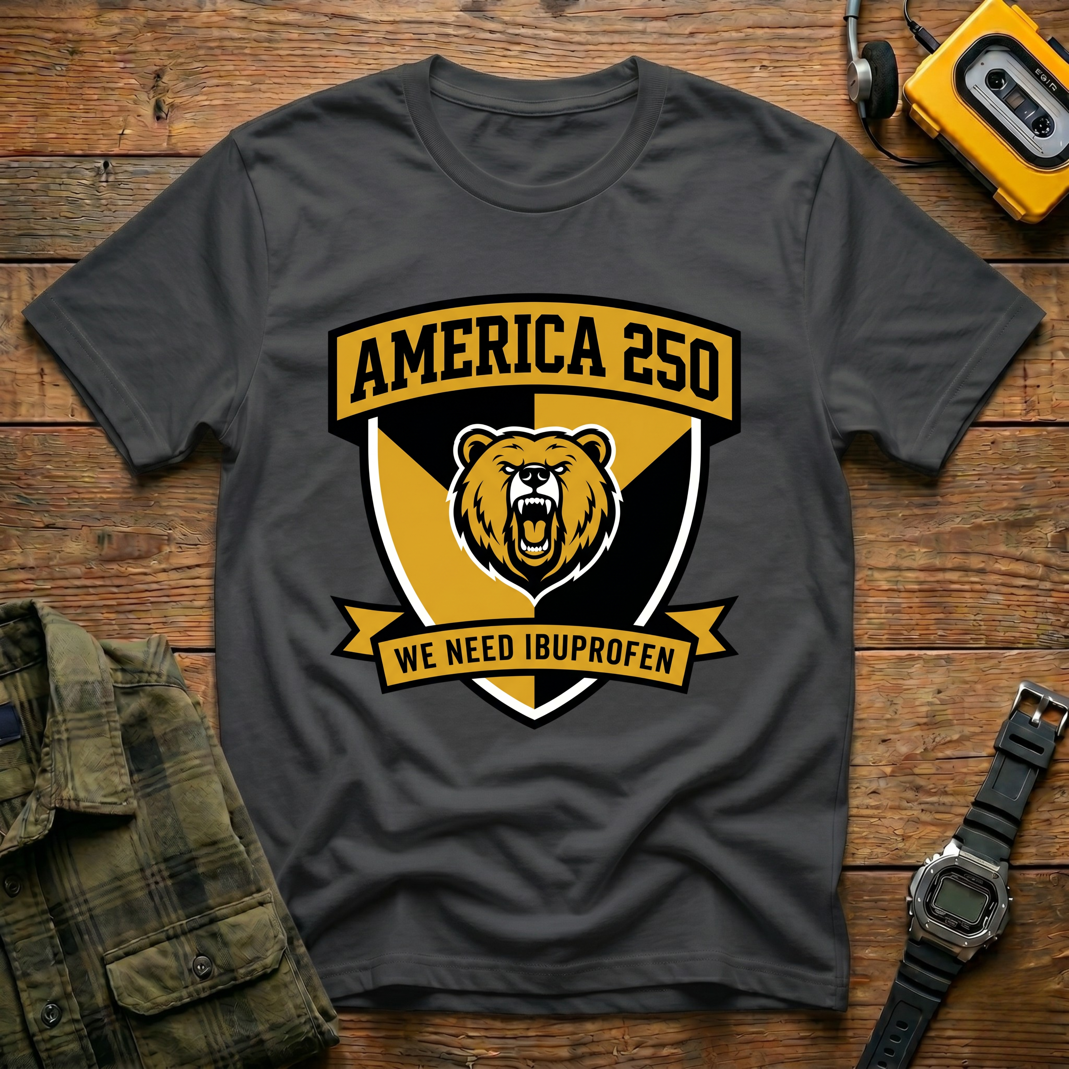 America 250 We Need Ibuprofen Bear T-Shirt