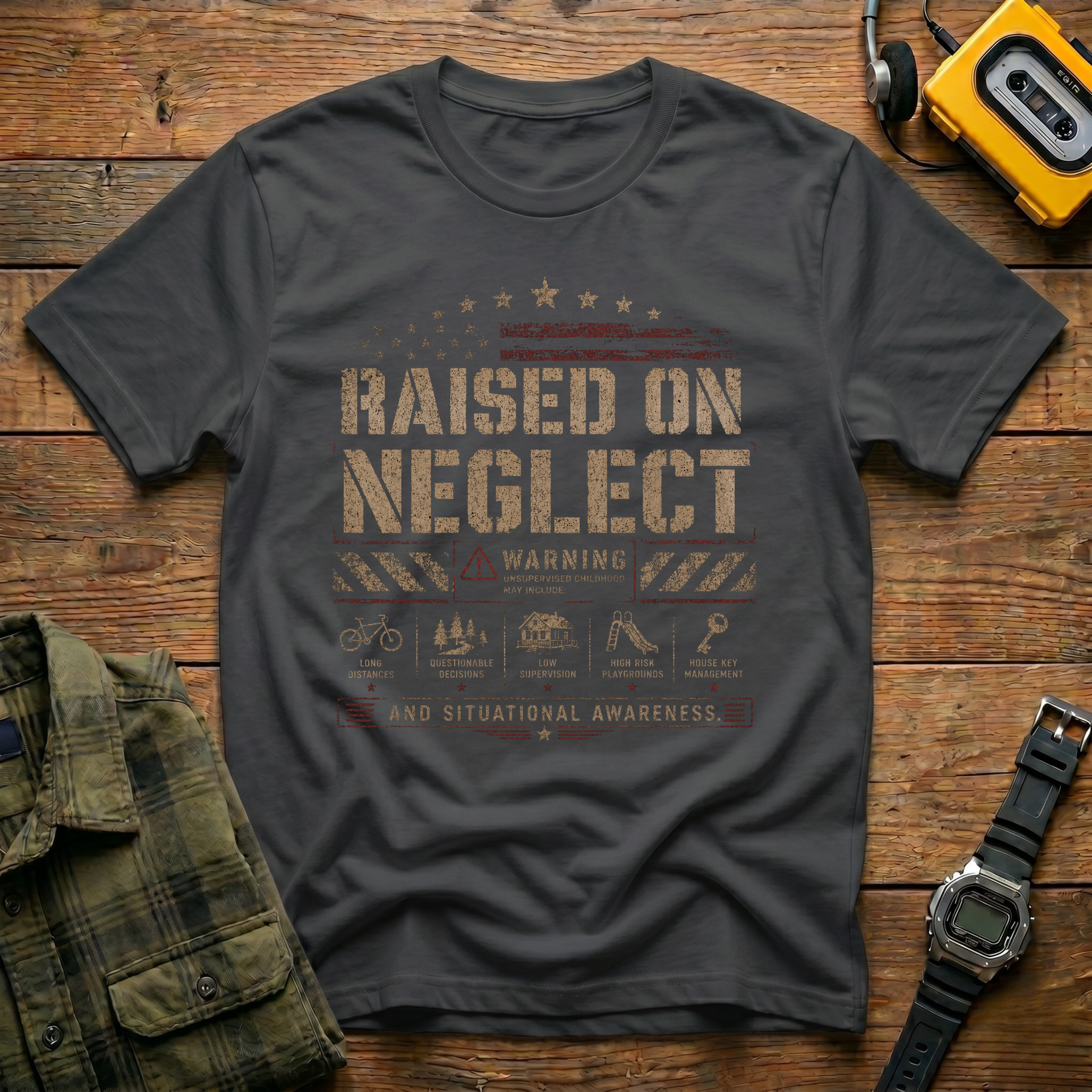 Raised On Neglect Manual  T-Shirt
