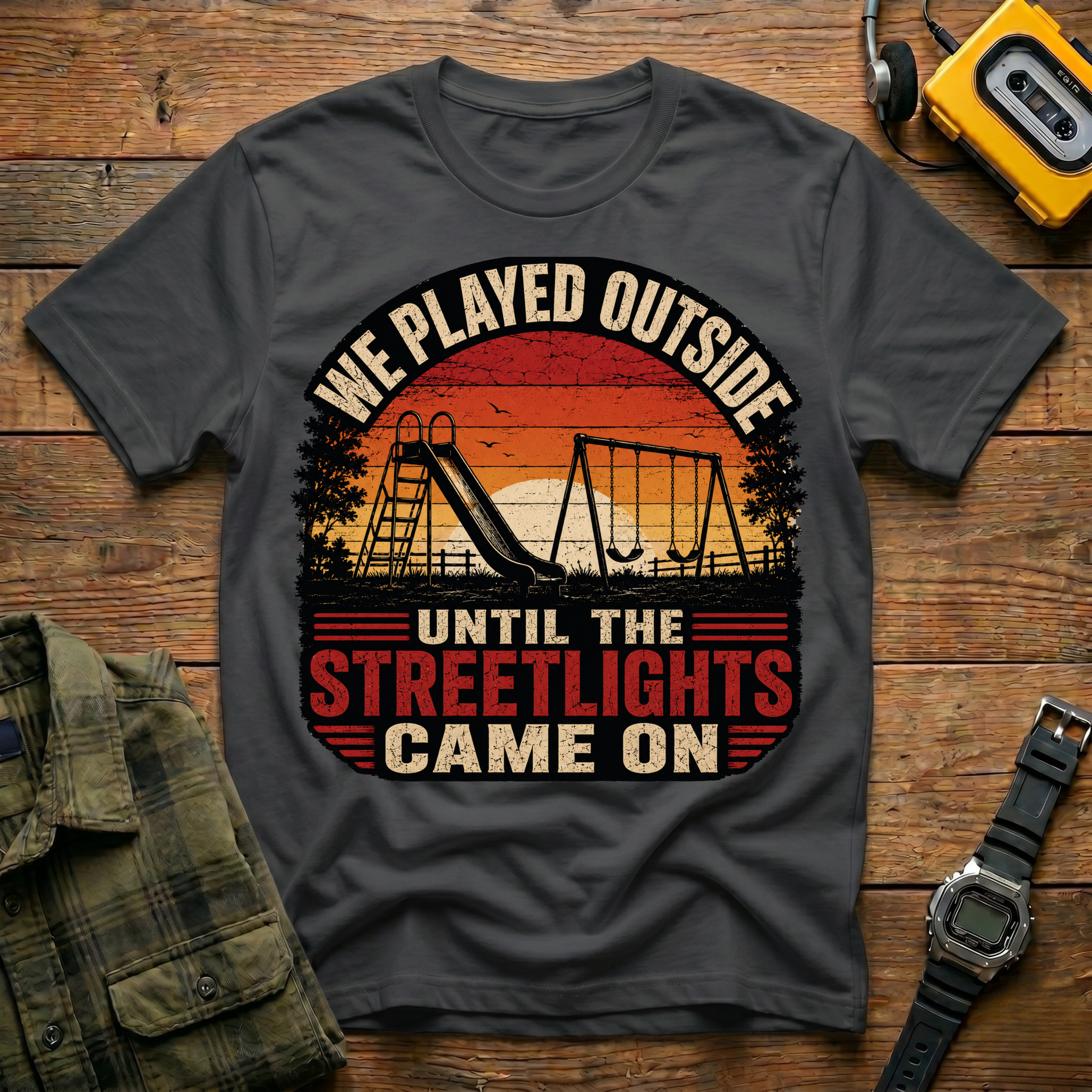 We Played Until The Streetlights Came On  T-Shirt