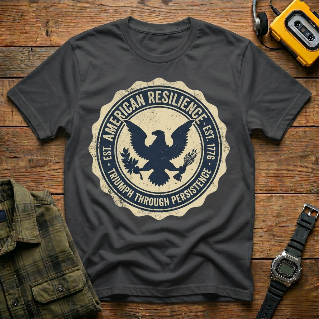 American Resilience Badge  T-Shirt