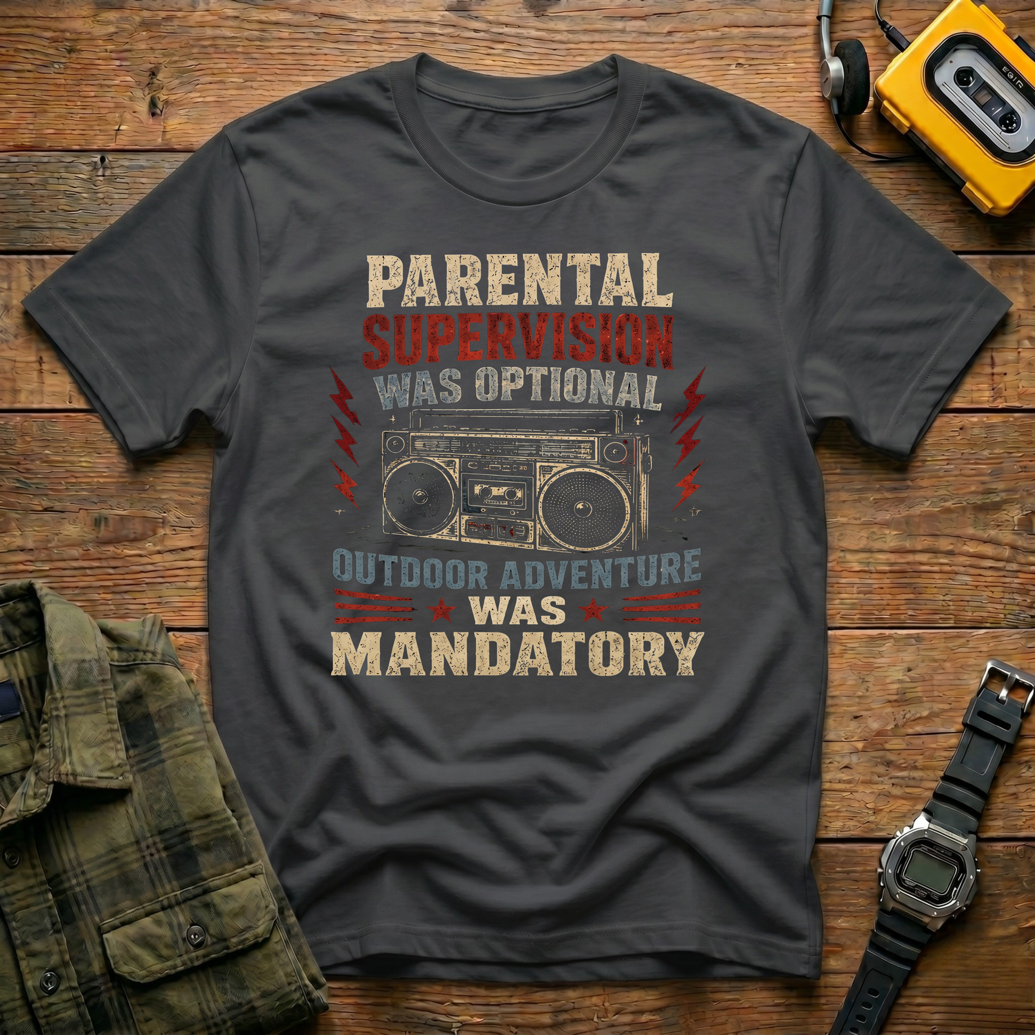 Parental Supervision Optional Outdoor Mandantory T-Shirt