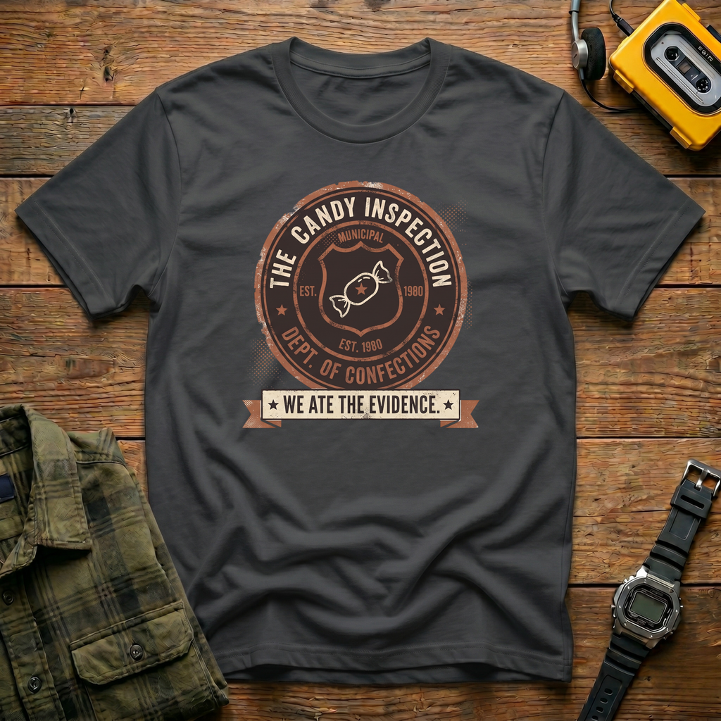 Candy Inspection Badge T-Shirt