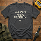 No Phones Map T-Shirt