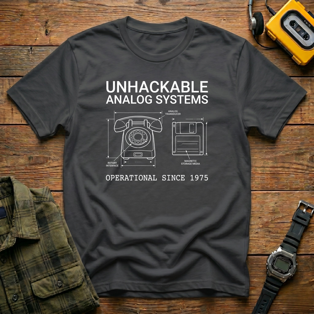 Unhackable Disk Phone T-Shirt