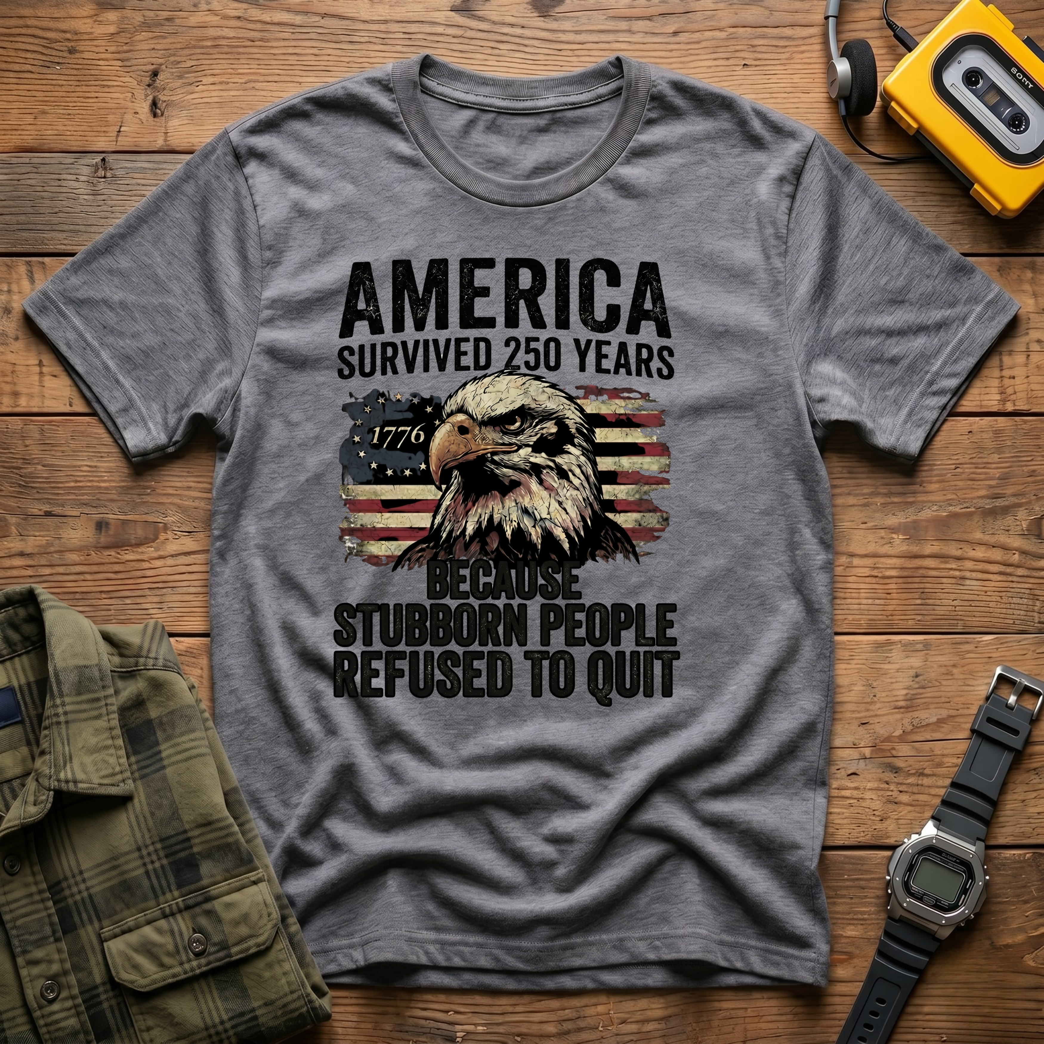 America Refused to Quit Flag T-Shirt