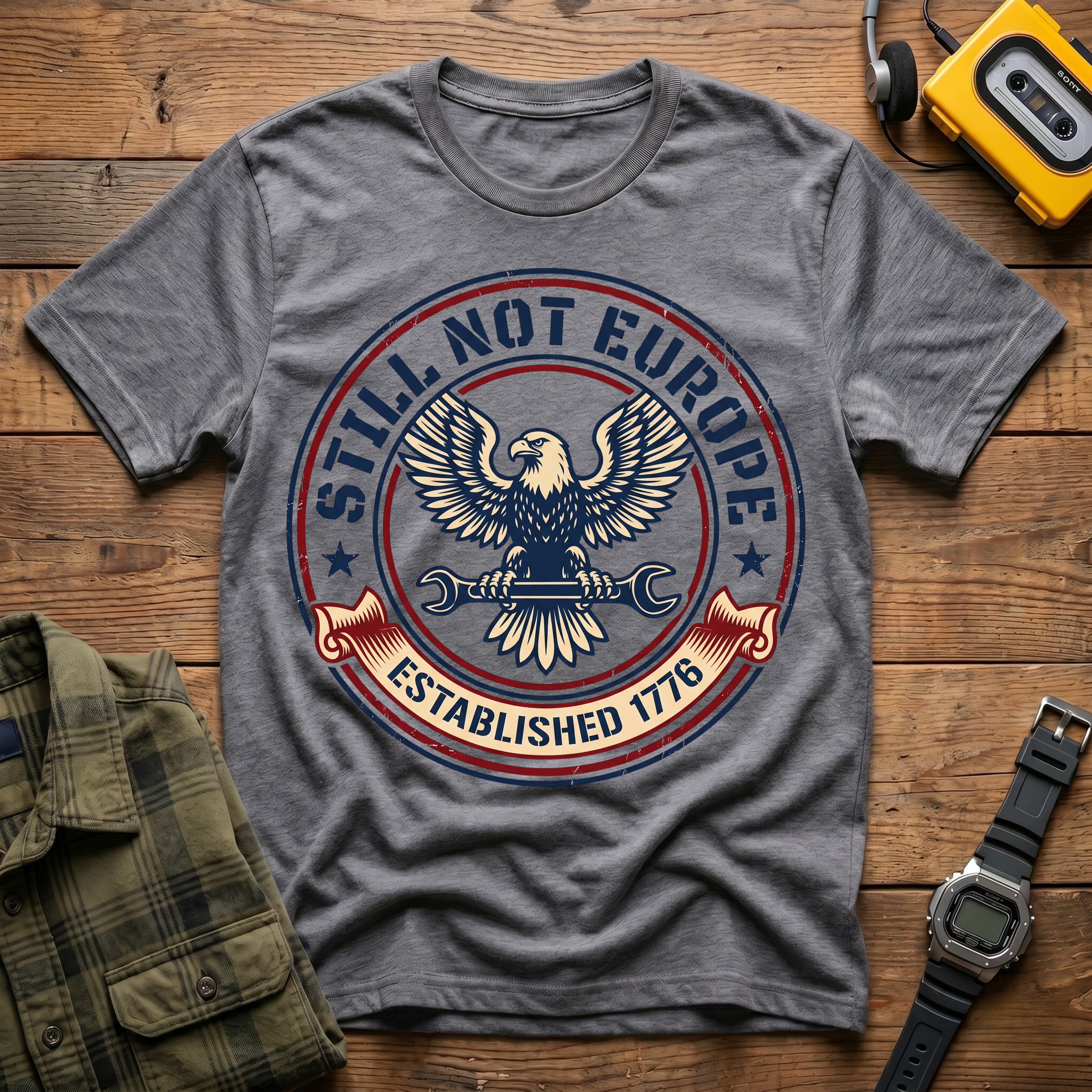 Still Not Europe Eagle Badge T-Shirt