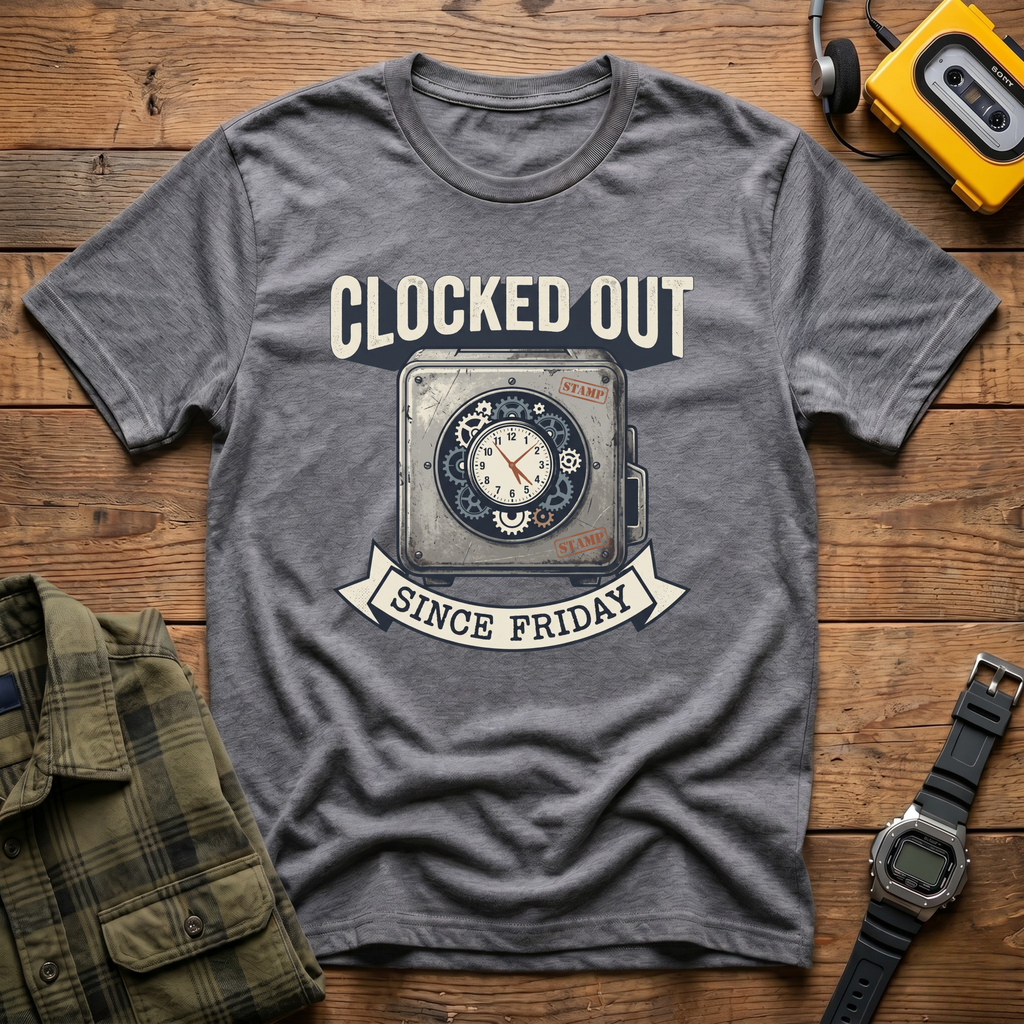 Clocked Out Clock T-Shirt